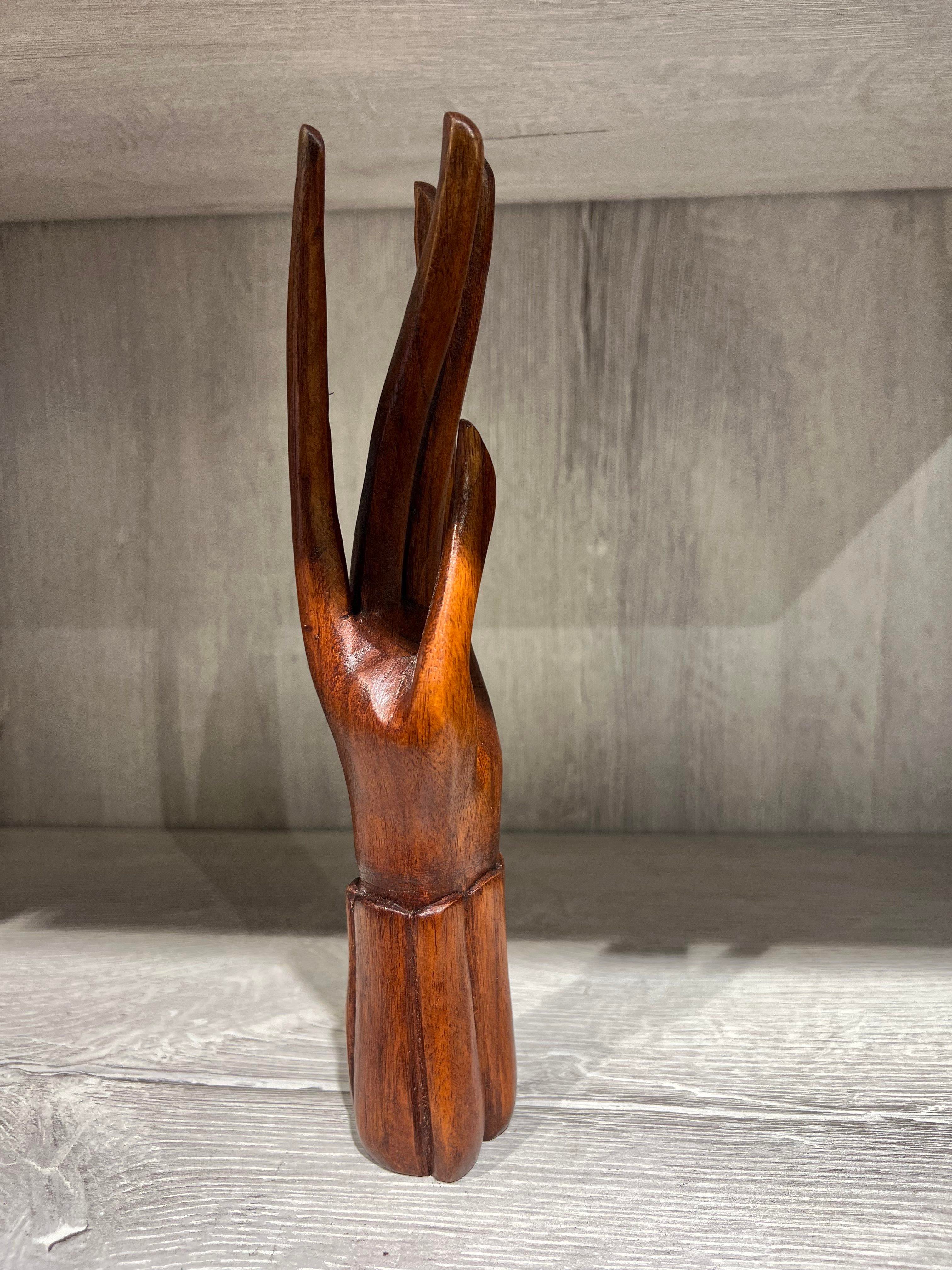Ahşap El Biblo İkili 25 Cm - Miamantra