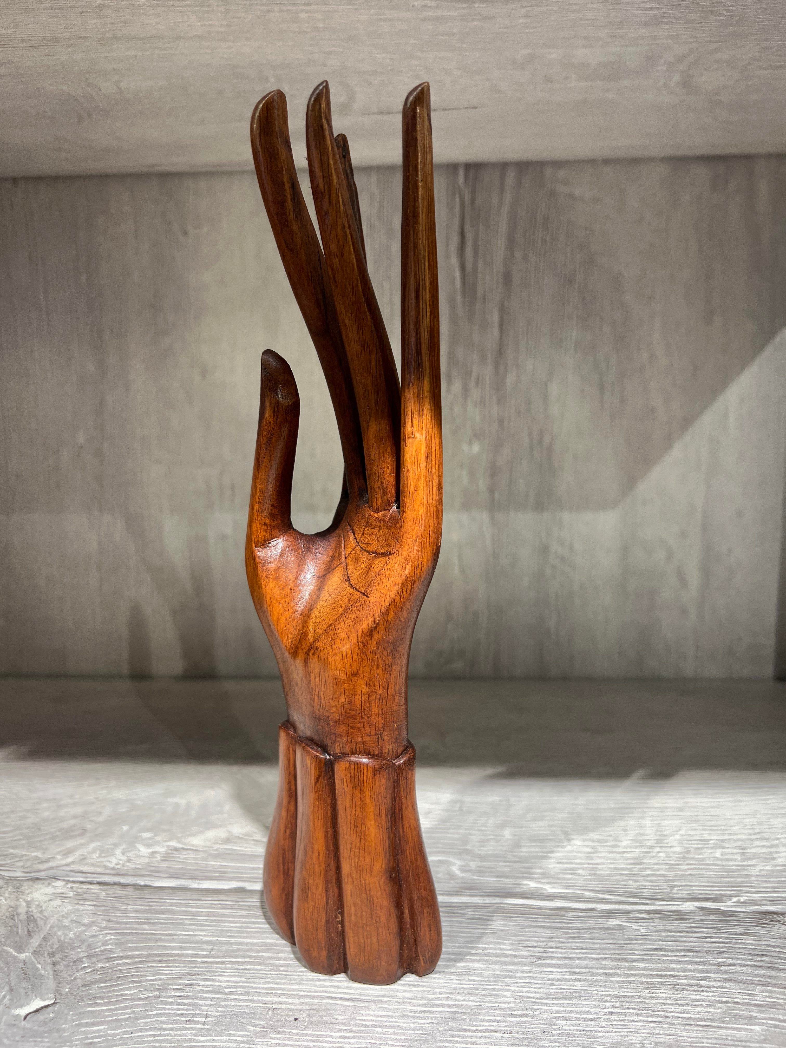 Ahşap El Biblo İkili 25 Cm - Miamantra