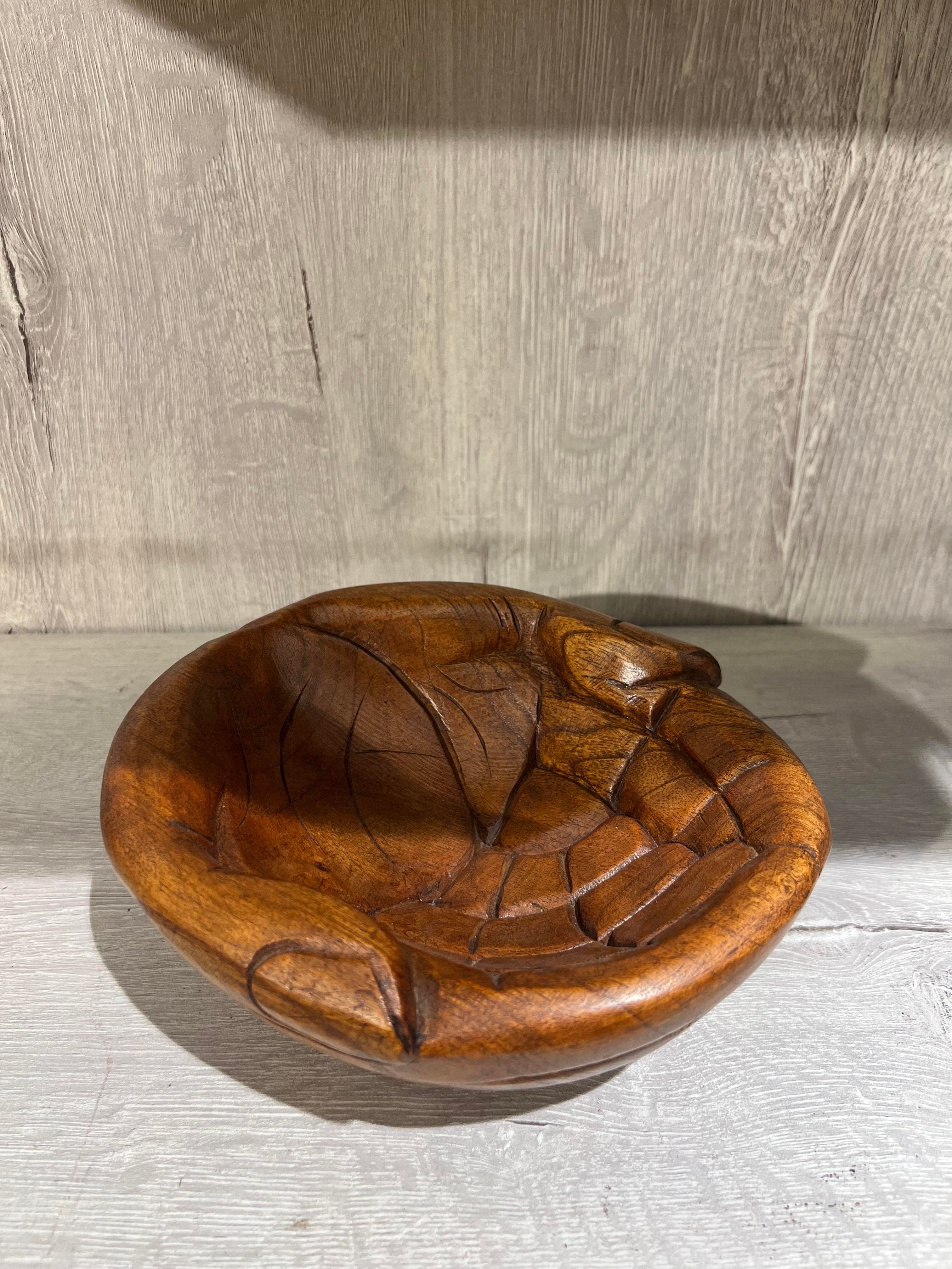 Ahşap El Şeklinde Yuvarlak Çerezlik /Sunumluk - 20 cm - Miamantra
