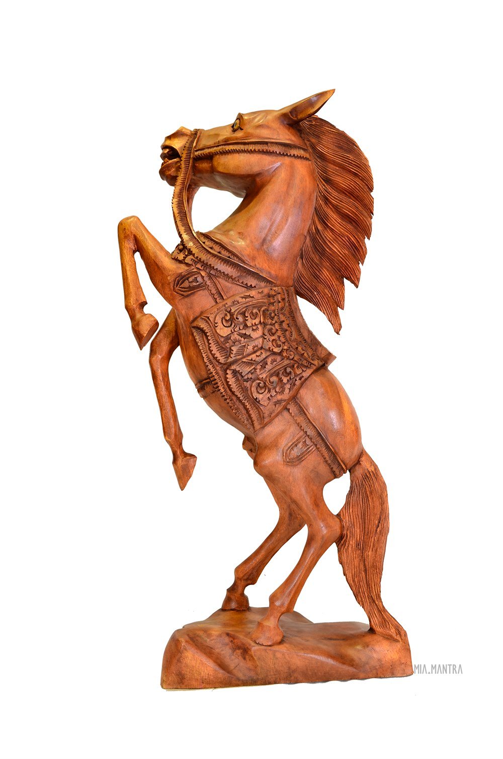 Ahşap El Yapımı At Heykeli (Orta Boy 60 cm)