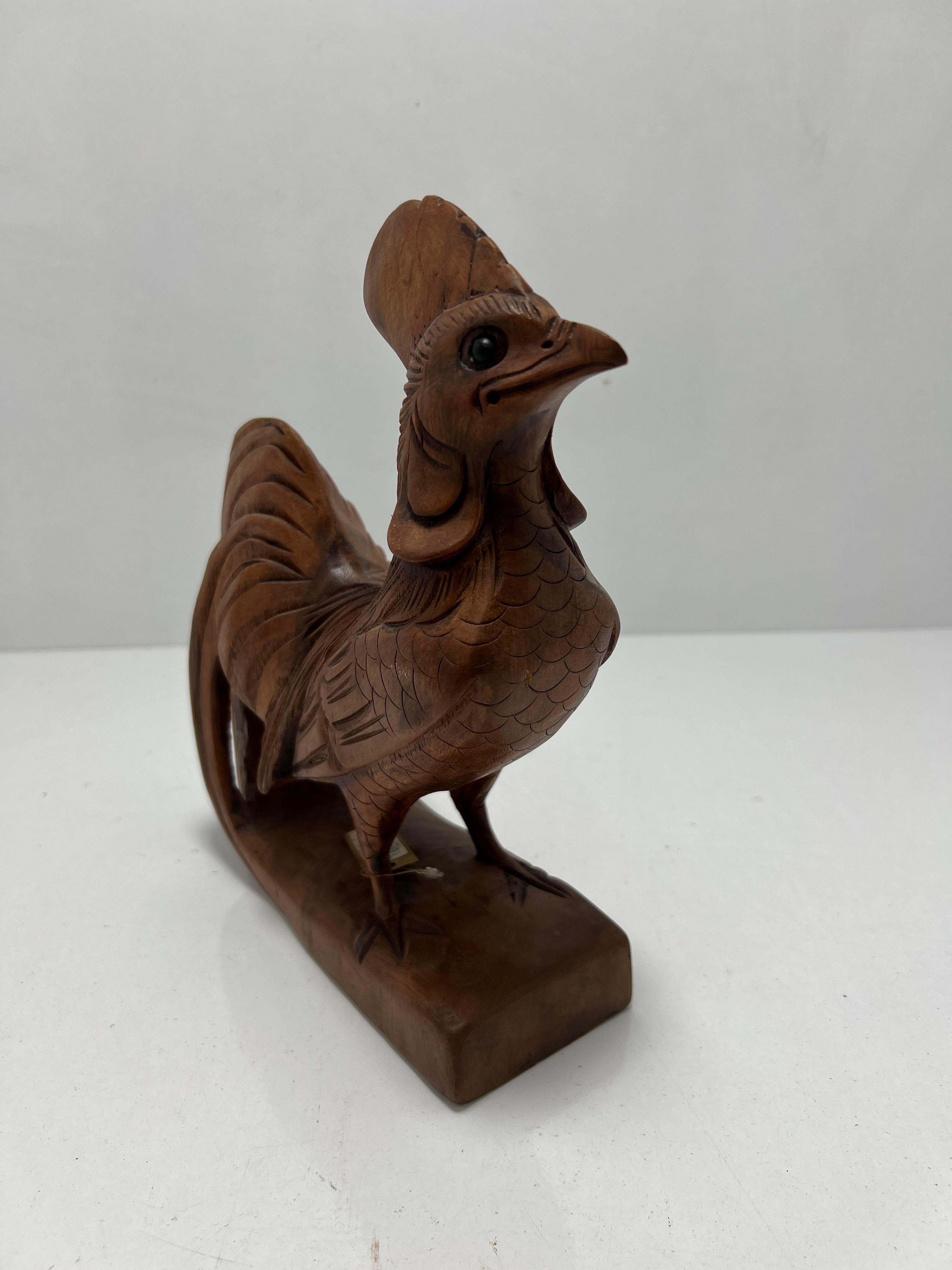 Ahşap Horoz Biblo 23 Cm - Miamantra