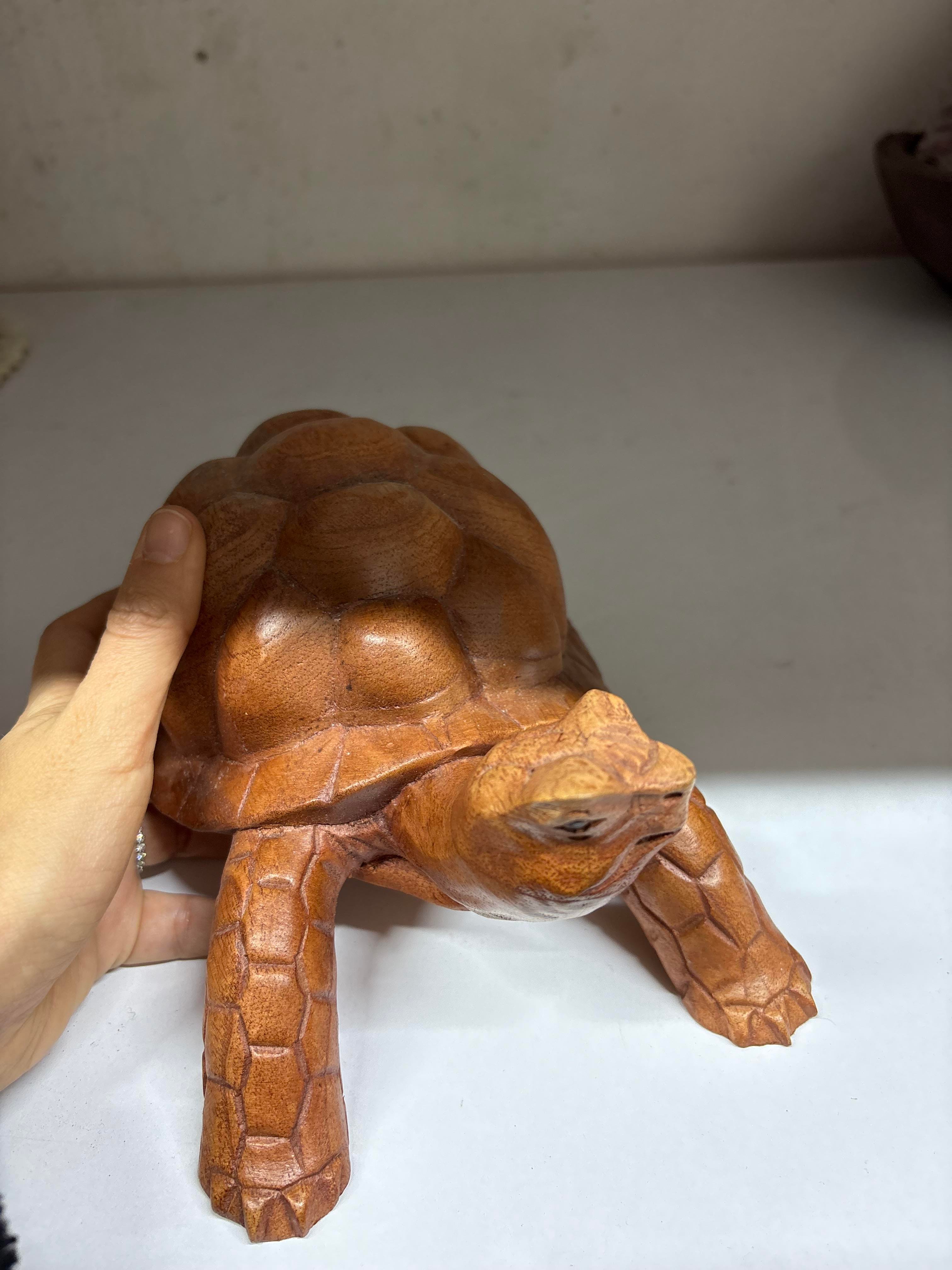 Ahşap Kaplumbağa Biblo 25 Cm - Miamantra