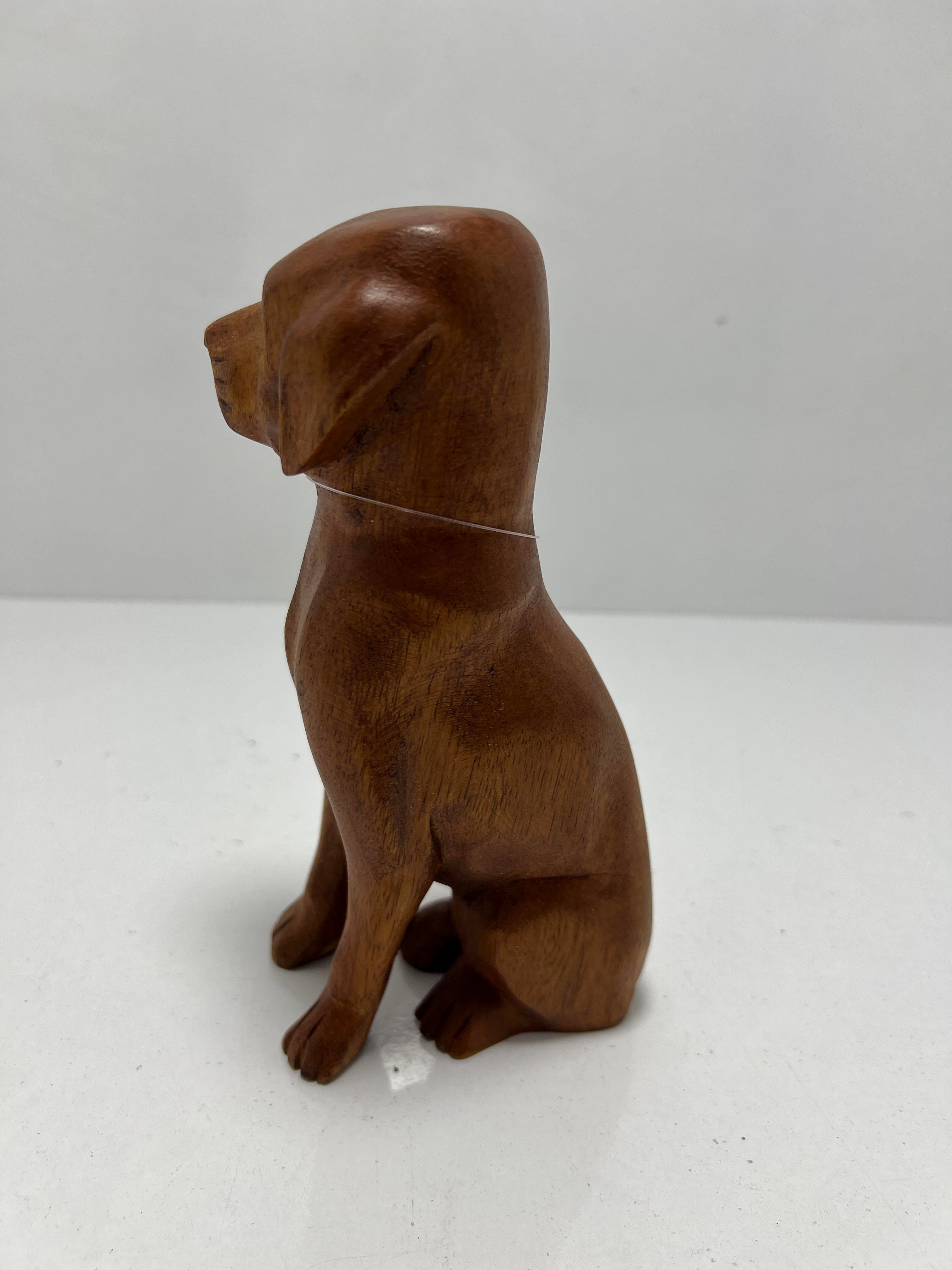 Ahşap Köpek Biblo 20 Cm - Miamantra