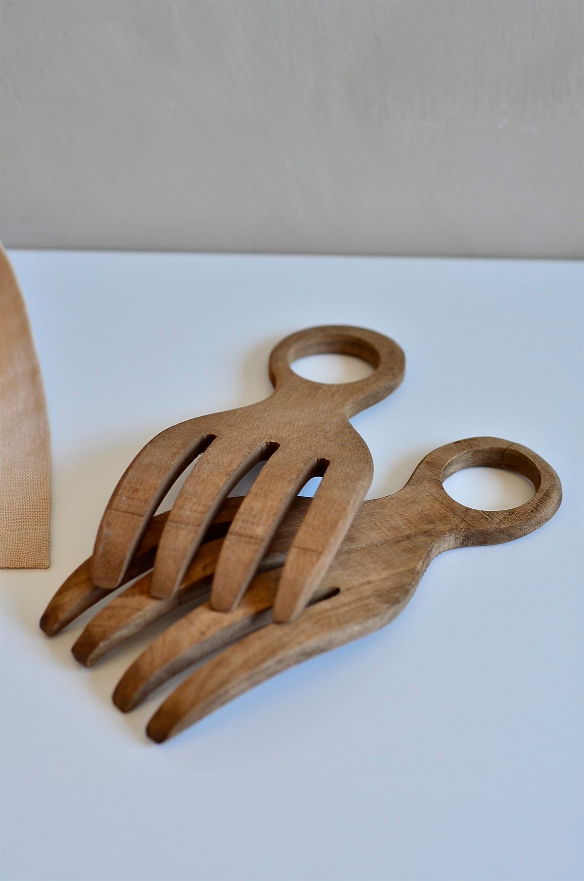 Ahşap Salata Servis Çatalı / Salata Servis Seti ( 19,5 cm * 8 cm) - Miamantra