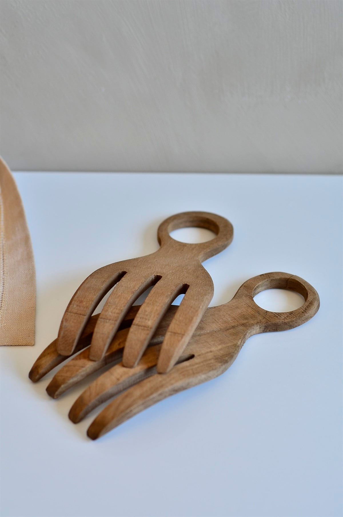 Ahşap Salata Servis Çatalı / Salata Servis Seti ( 19,5 cm * 8 cm) - Miamantra