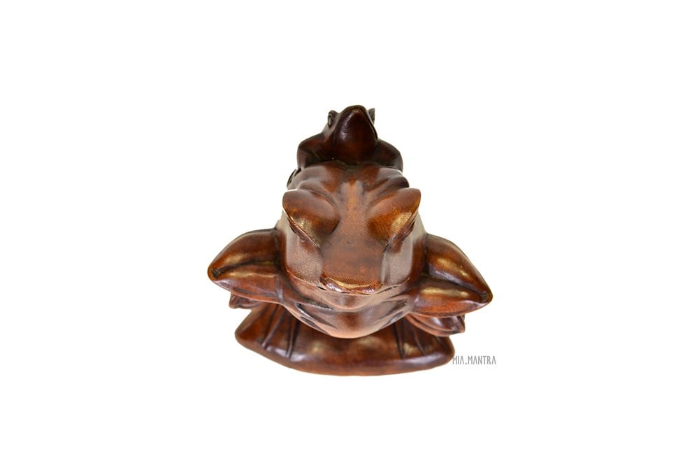 Anne Çocuk Kurbağa Heykelciği (28 cm)