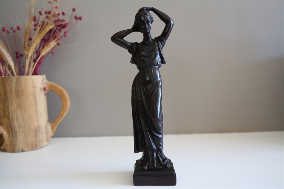 Antik Yunan Kadını Heykelciği - Antik Seri (24 cm)