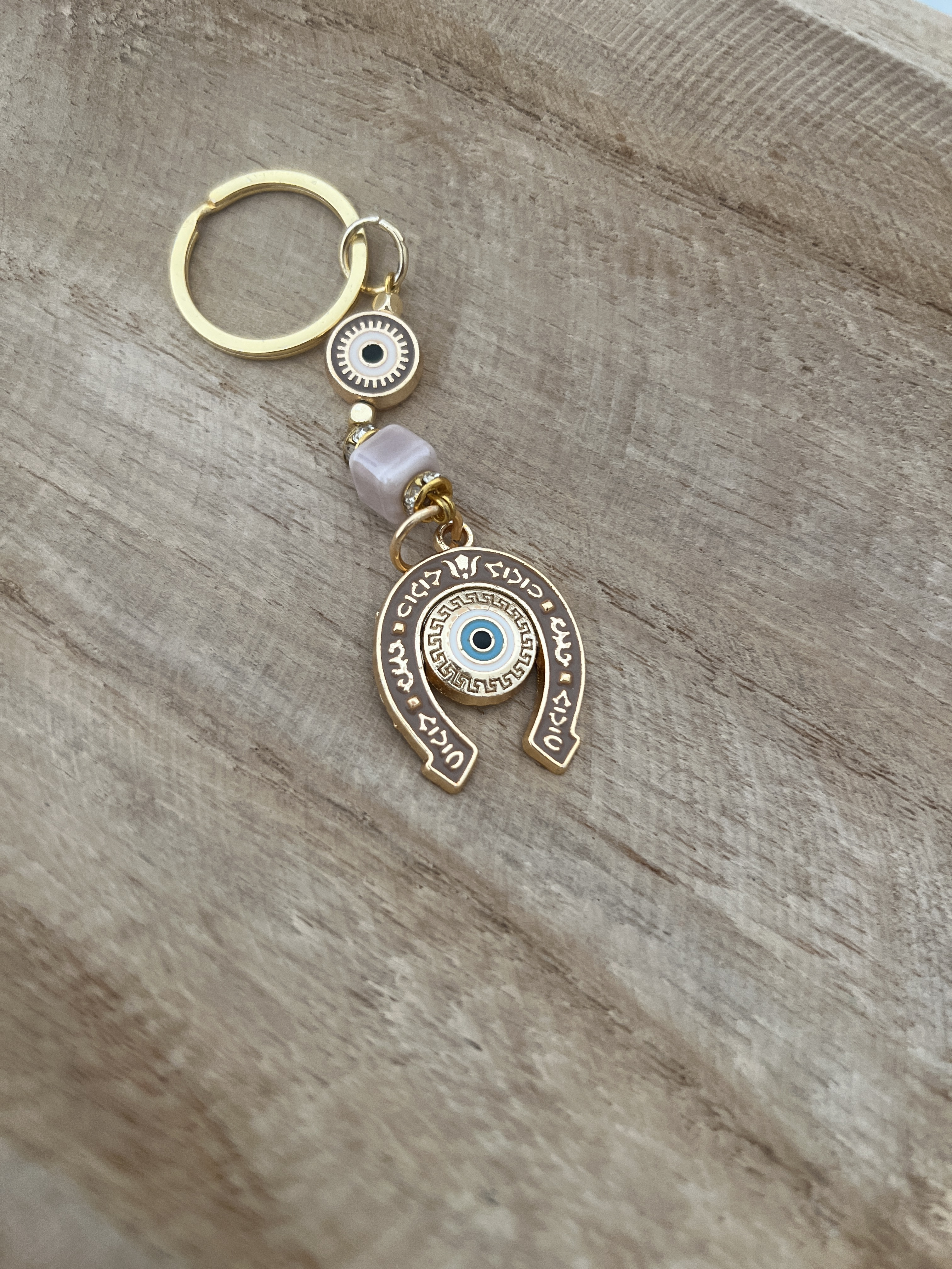 Atnalı Şeklinde İyi Şans Sembolü Anahtarlık / At Nalı Çanta Süsü Dekor - Miamantra
