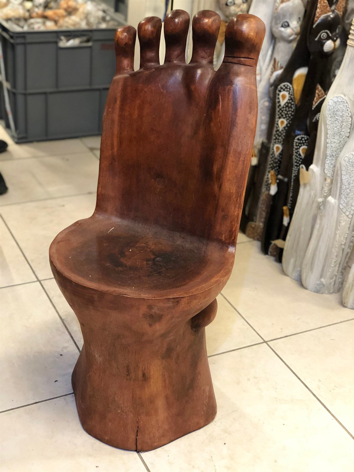 Ayak Şeklinde Ahşap Sandalye (90 cm)