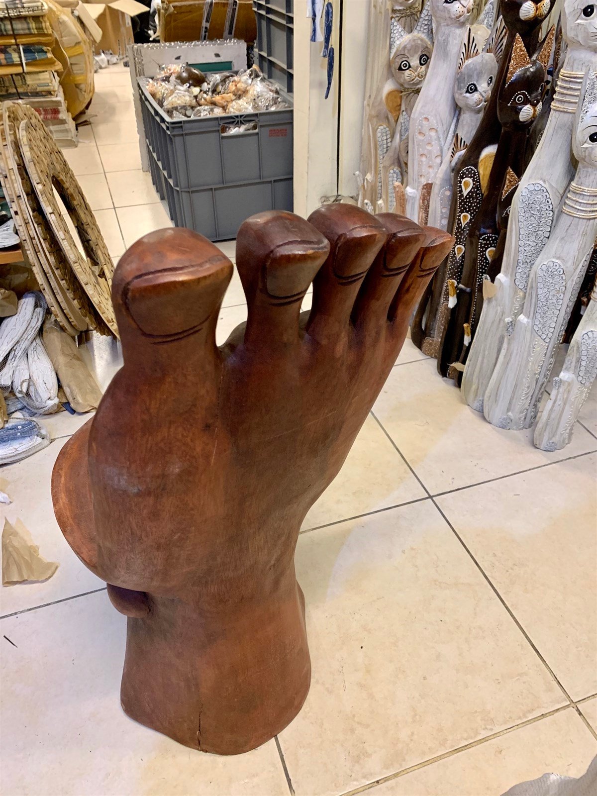 Ayak Şeklinde Ahşap Sandalye (90 cm)