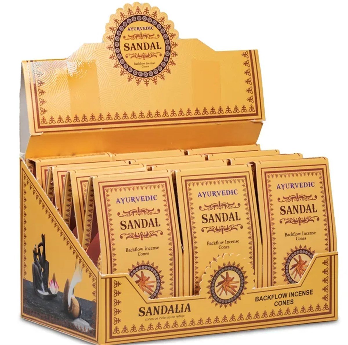 Ayurvedic Sandalağacı Geri Akış (Backflow) Tütsü