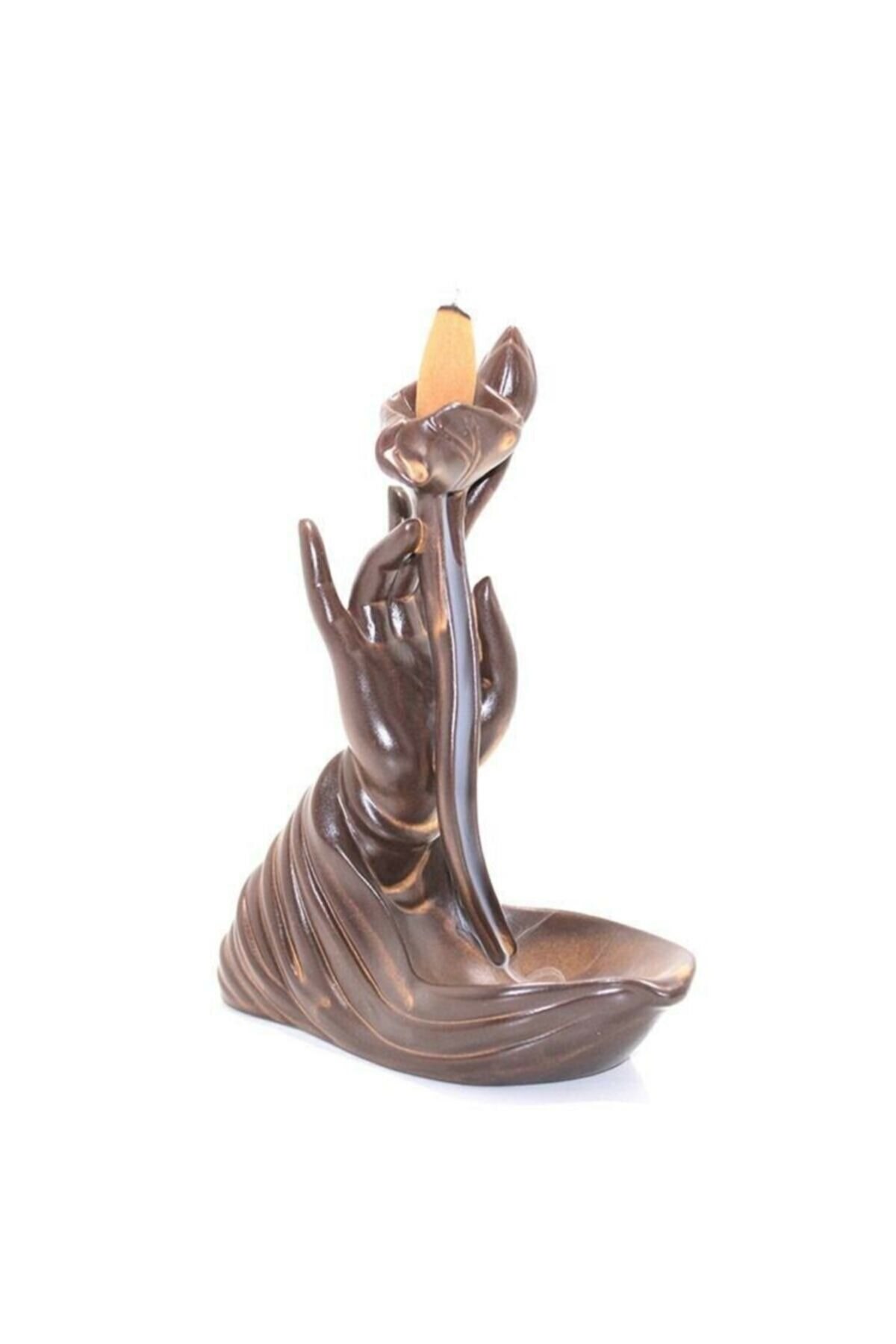 Buda Eli Akash Mudra (El Duruşu) Geri Akış Tütsülük - Model 2 (19 cm)