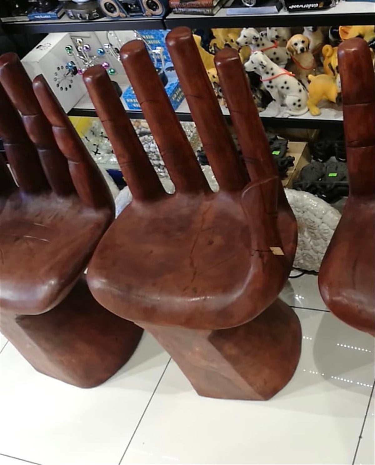 El Şeklinde Ahşap Sandalye - Orta Boy (90 cm) - Model 3