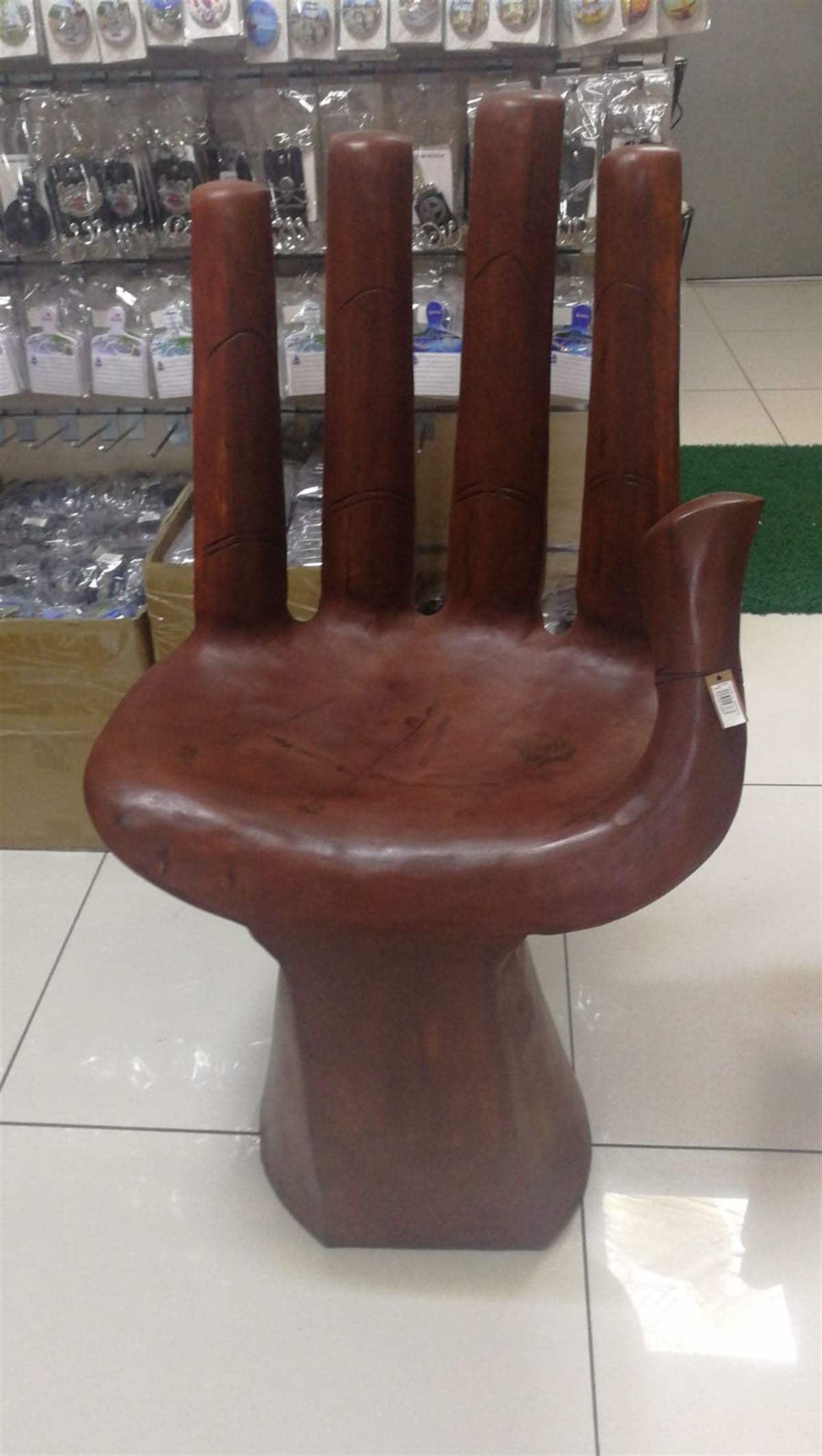 El Şeklinde Ahşap Sandalye - Orta Boy (90 cm) - Model 1