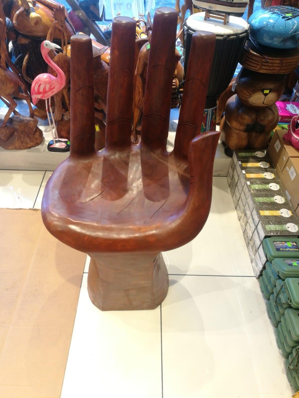 El Şeklinde Ahşap Sandalye - Orta Boy (90 cm) - Model 3