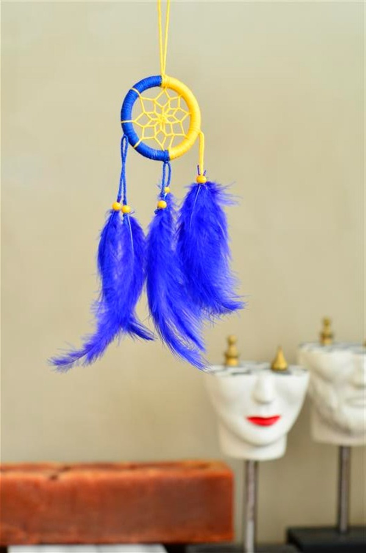 Fenerbahçe - 4 Büyükler Serisi Araba Süsü Rüya Kapanı /Düş Kapanı / Rüyakapanı / Dreamcatcher (Çap 6 cm)