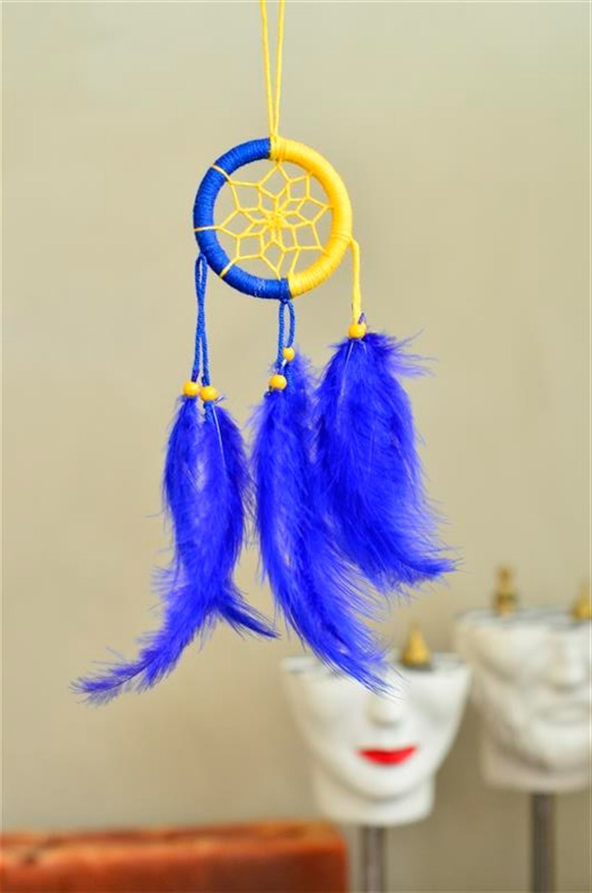 Fenerbahçe - 4 Büyükler Serisi Araba Süsü Rüya Kapanı /Düş Kapanı / Rüyakapanı / Dreamcatcher (Çap 6 cm)
