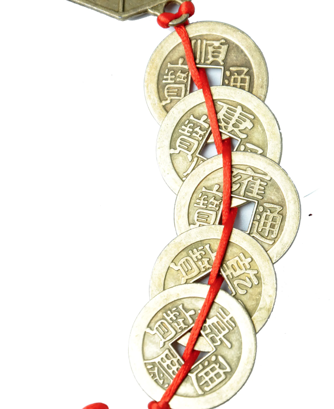Feng Shui Bereket ve Şans Askılı Zil Dekor Bagua Aynalı  - Miamantra