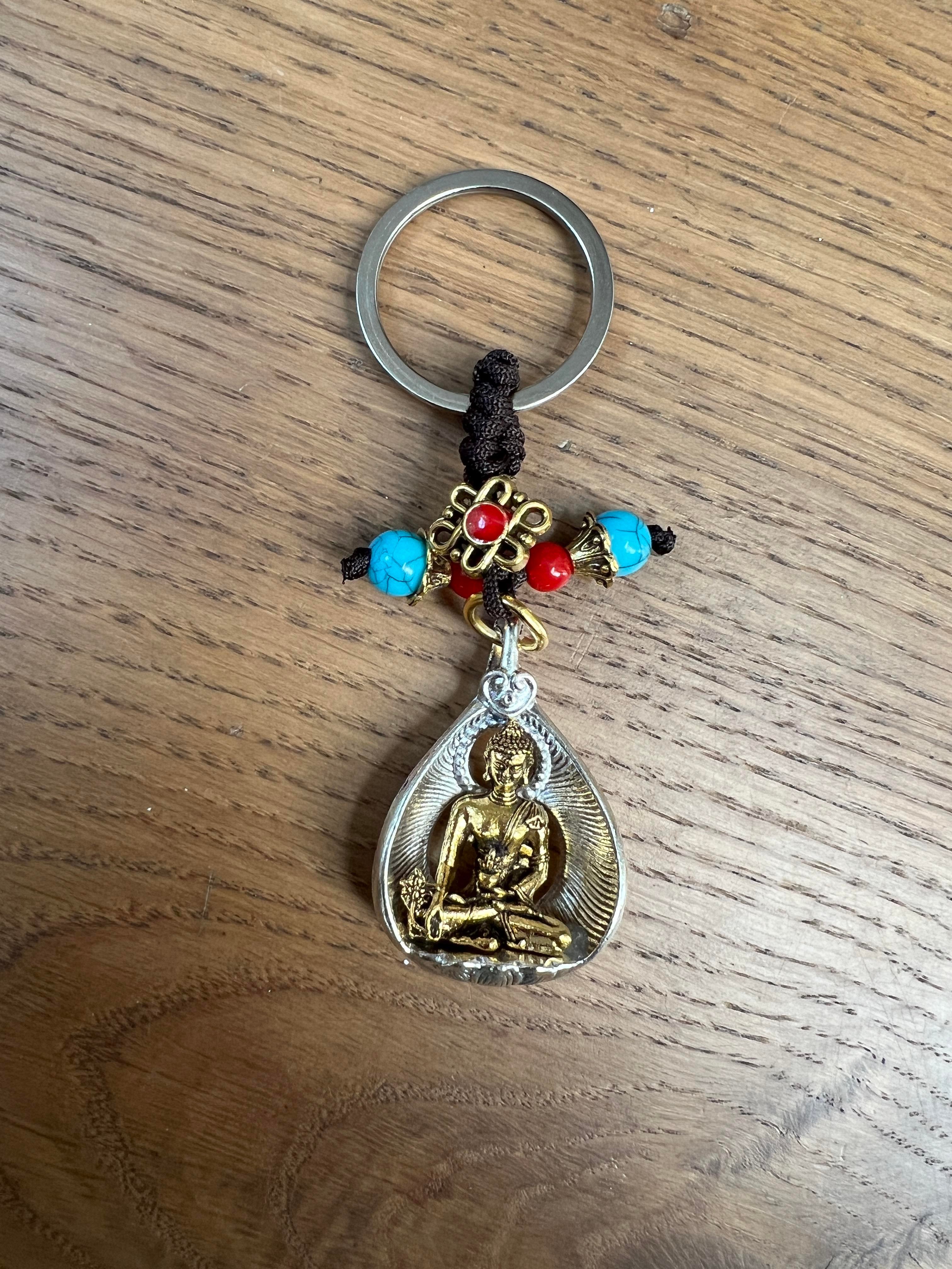 Feng Shui Buda Figürlü Metal Anahtarlık - Miamantra