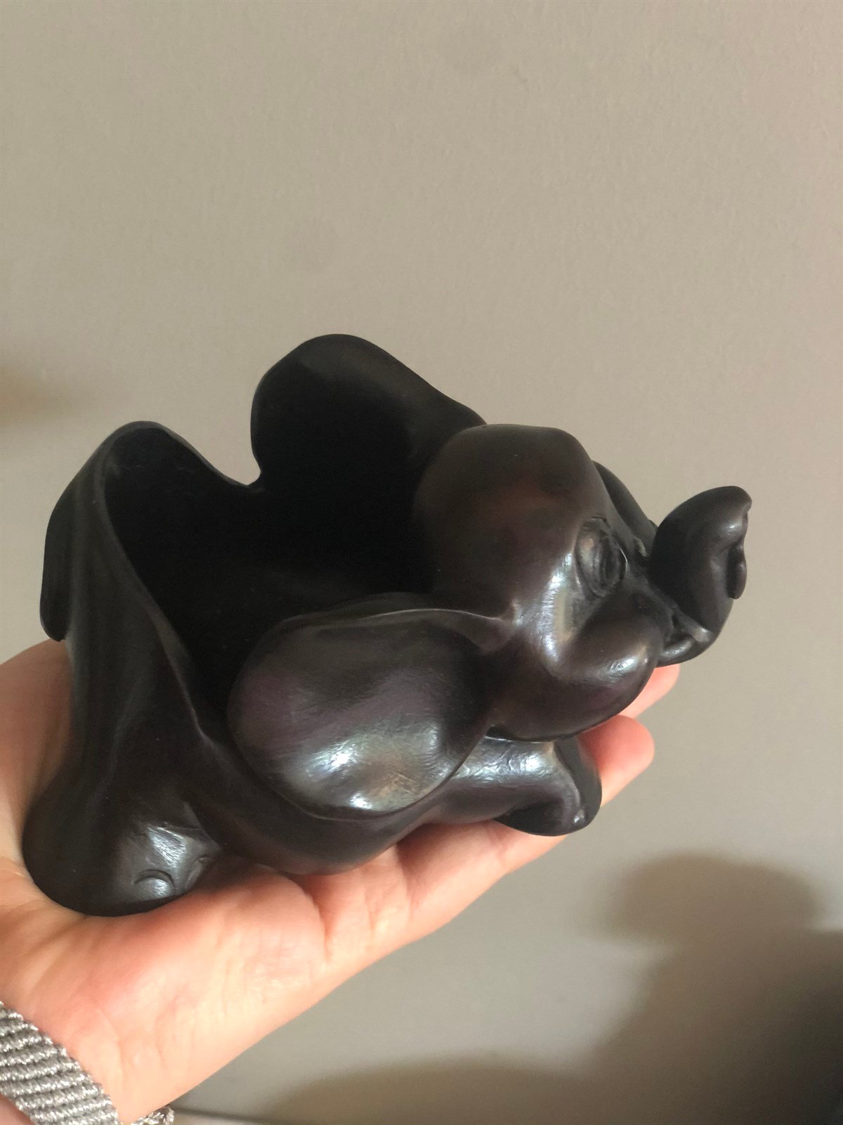 Fil Şeklinde Reçine Kartlık / Kase (11 cm)