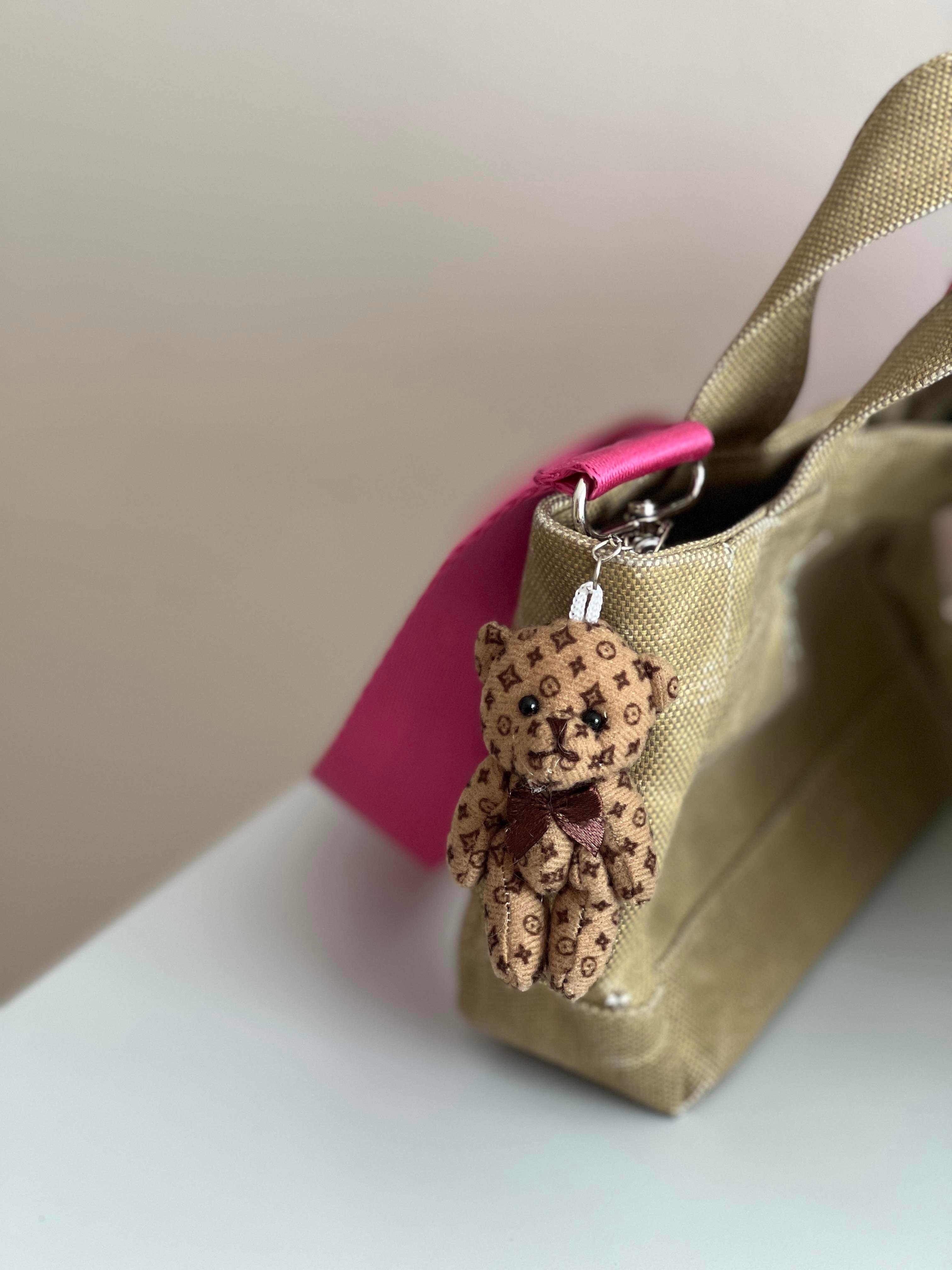 Kahverengi Minik Ayıcık Şeklinde Peluş Anahtarlık/Çanta Süsü Anahtarlık Küçük Boy Ayıcık - Miamantra