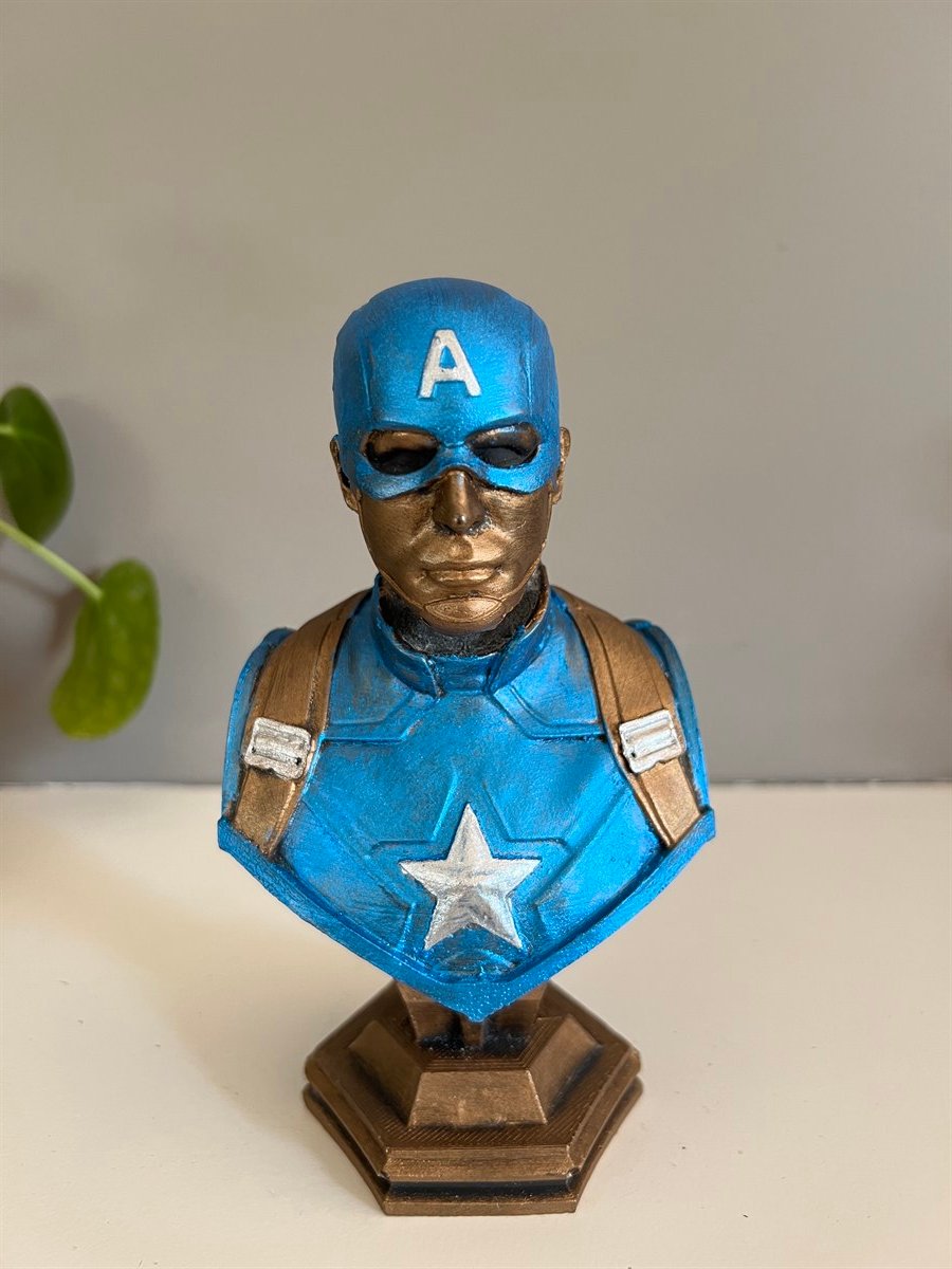 Kaptan Amerika Büst Biblo 16,5 cm - Miamanatra