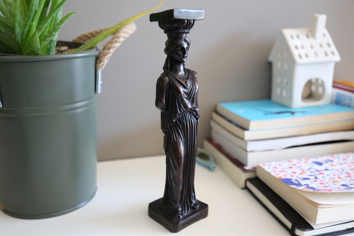 Karyatid Antik Heykelciği - Antik Seri (24 cm)
