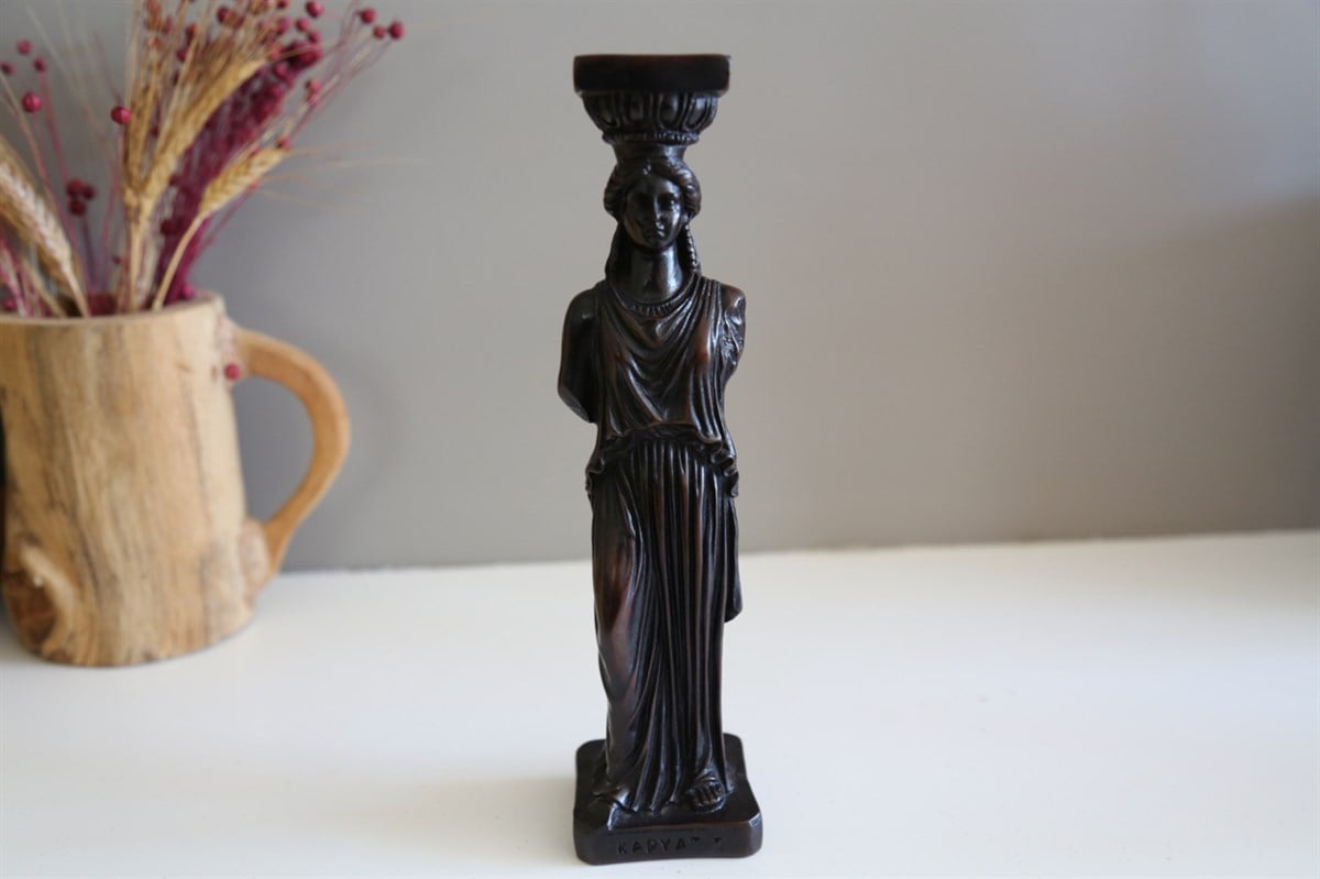 Karyatid Antik Heykelciği - Antik Seri (24 cm)