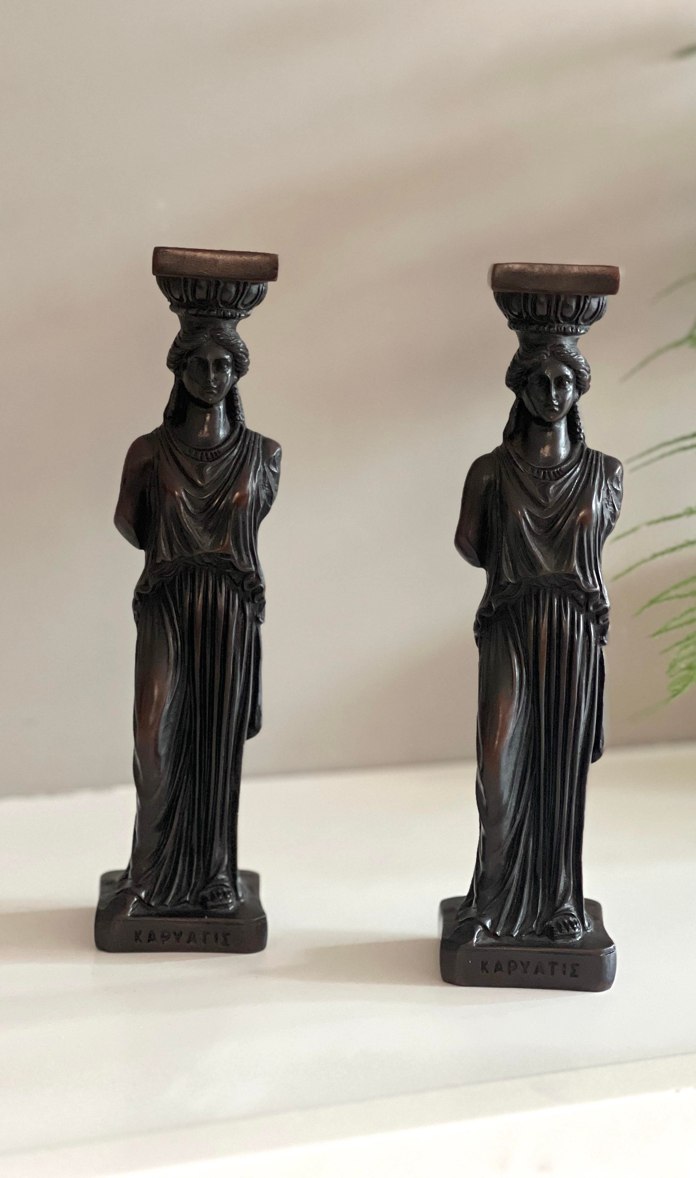 Karyatid Antik Heykelciği - Antik Seri (24 cm) - Miamantra