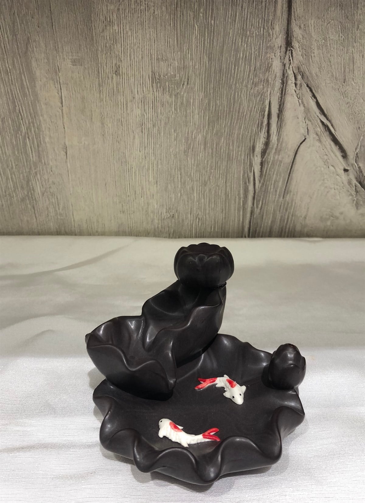 Koi Balıklı Geri Akış Tütsülük Model 2 - 9 cm  - Miamantra