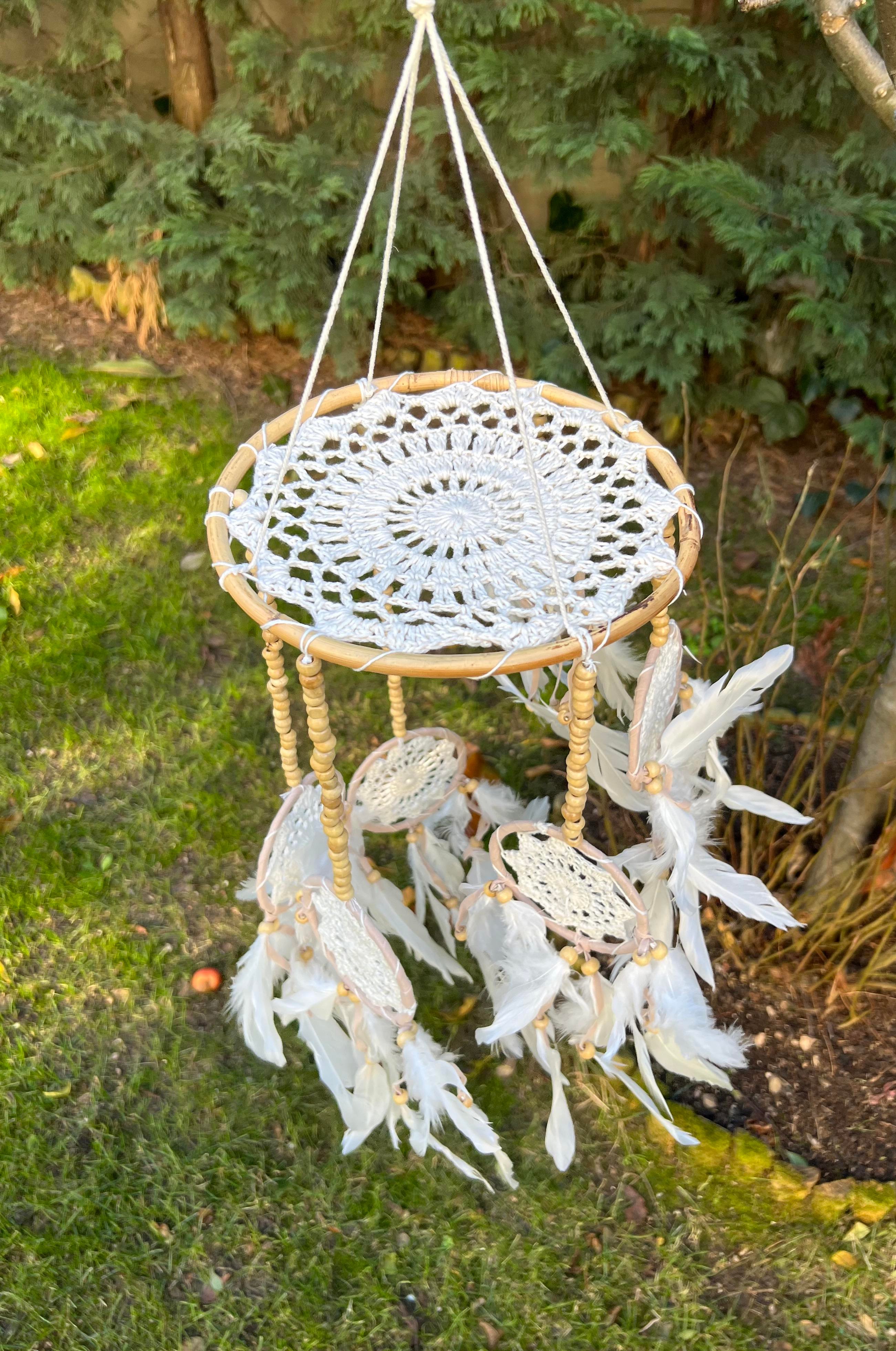 Makromeli Bol Kasnaklı Tavan Duvar Süsü Büyük Rüya Kapanı-Dreamcatcher - Miamantra