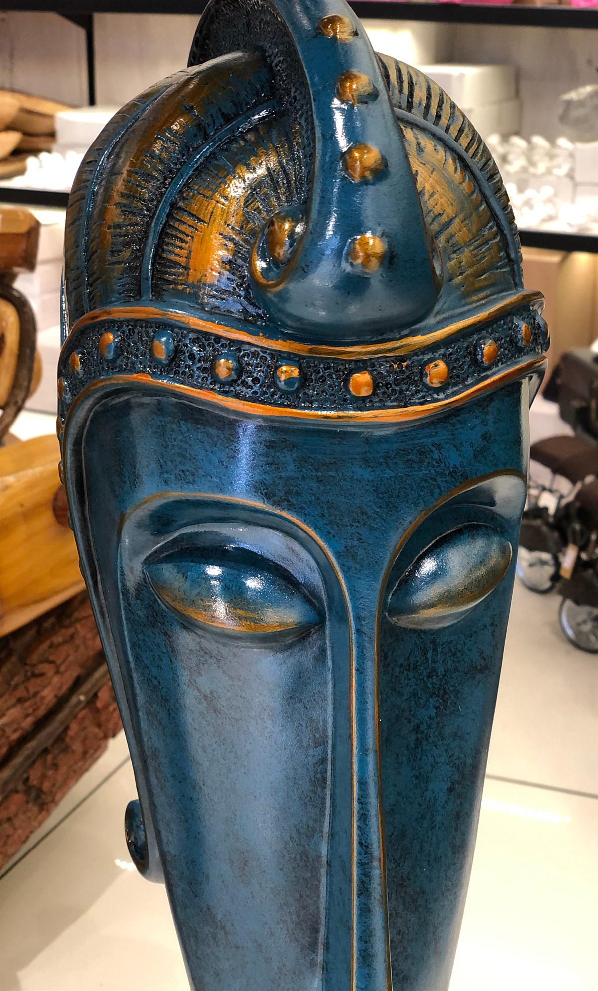 Mavi Mask Büyük Biblo (75 cm)