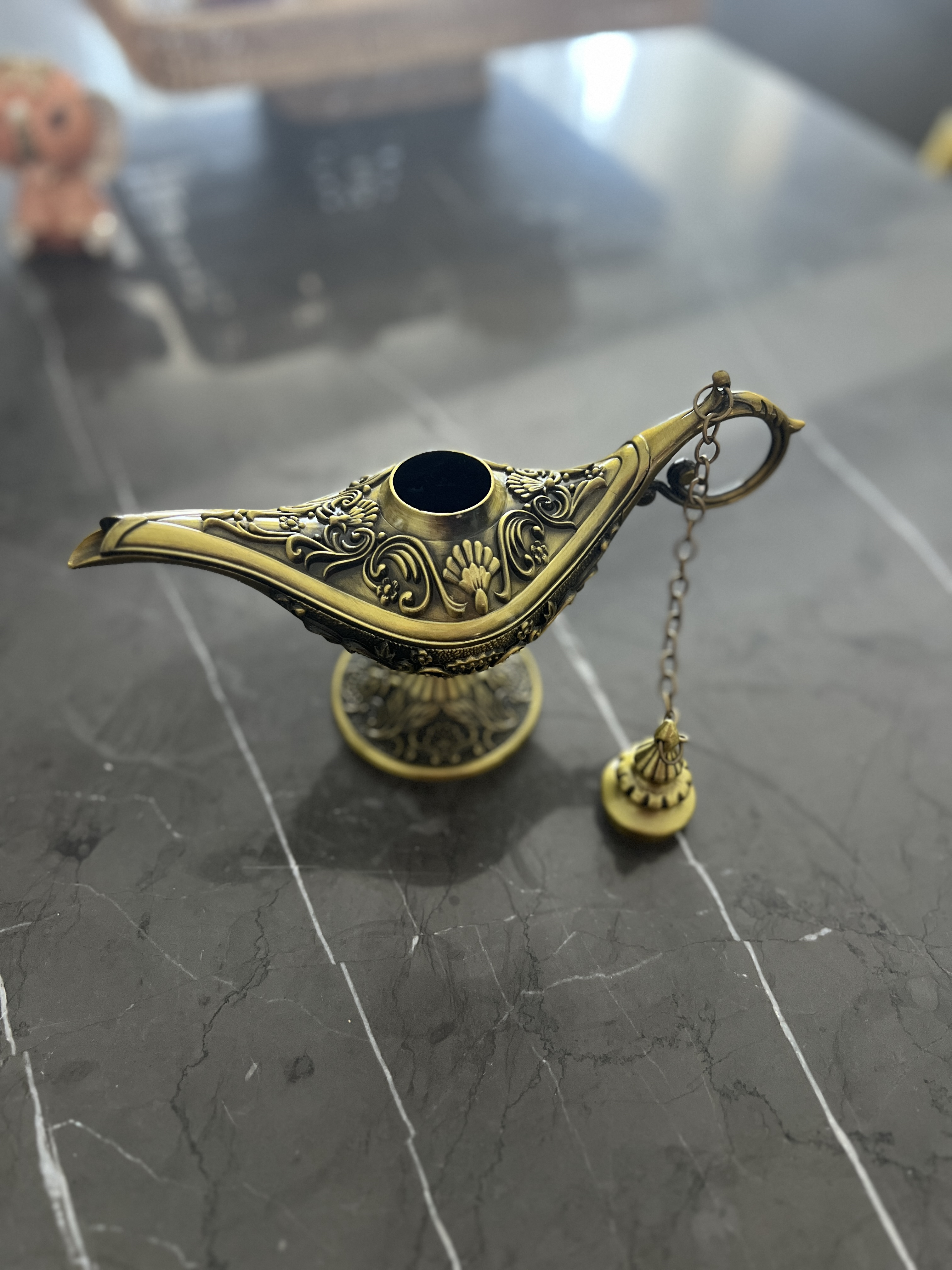 Metal Alaaddin Lambası No-5 Mücevherlik / Dekoratif Biblo - Miamantra