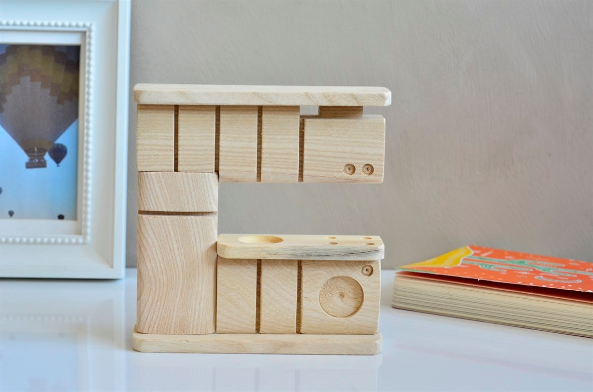 Montessori Boyanabilir Ahşap Mutfak Çocuk Oyuncağı / Montessori Oyuncak