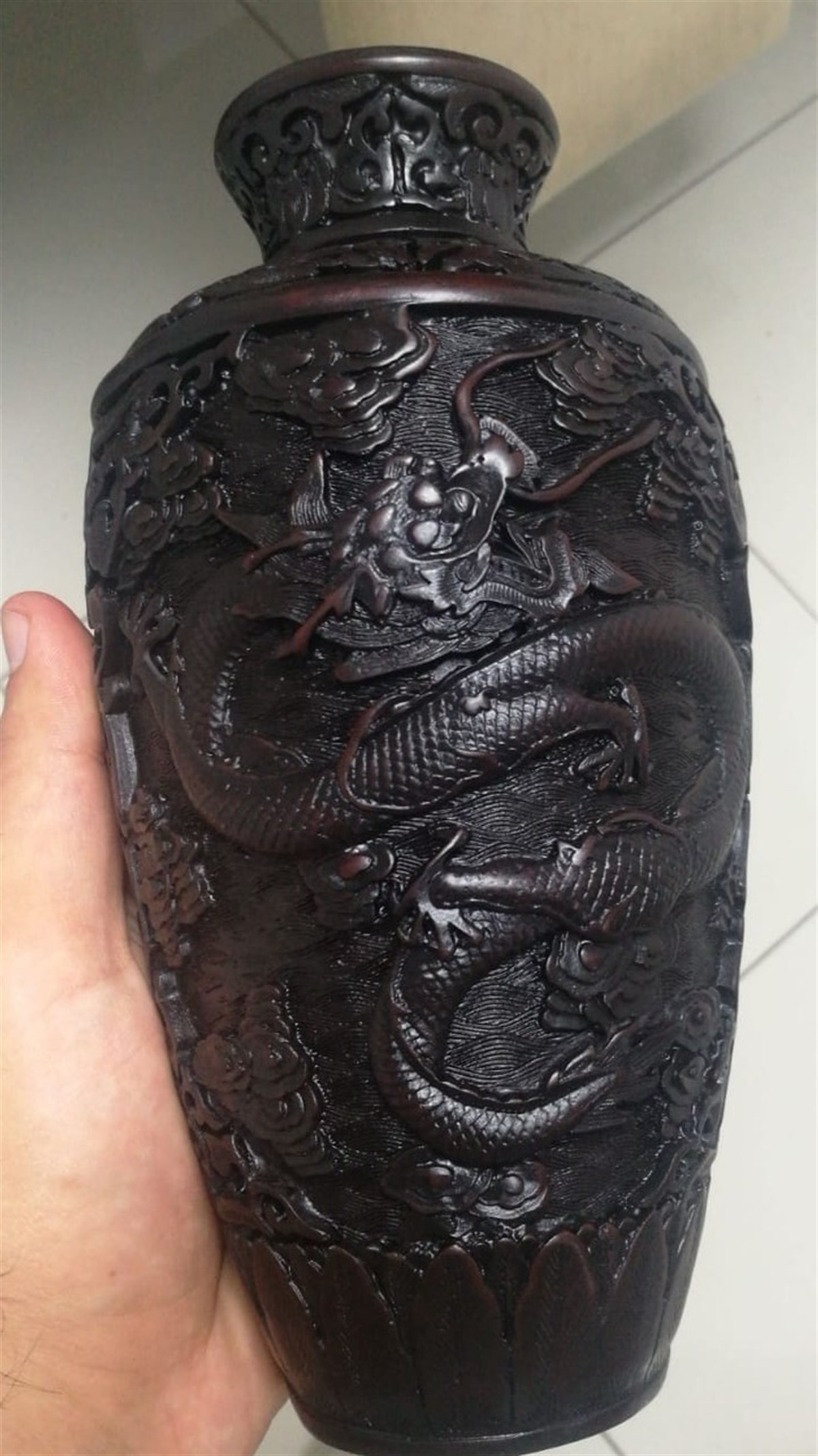 Motifli Vazo (22 cm)