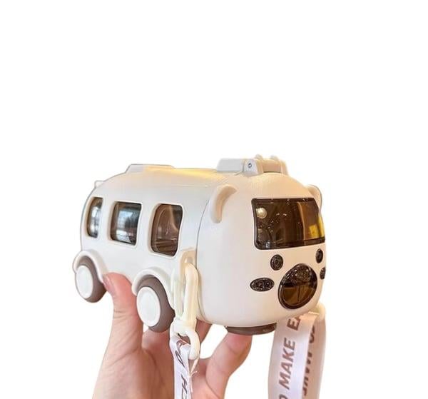 Otobüs Şeklinde Pipetli Su Matarası / Suluk 500Ml - Miamantra