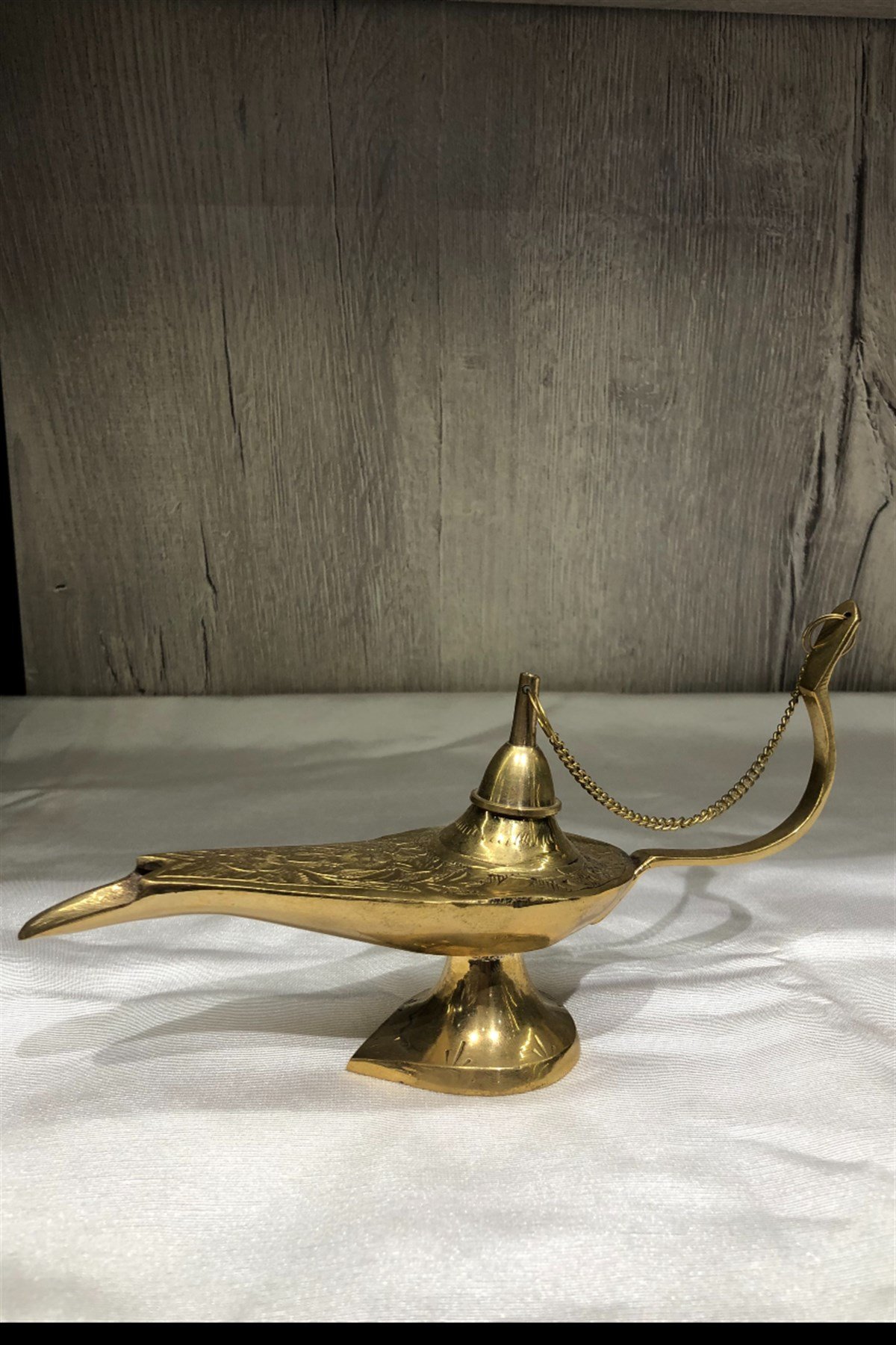 Pirinç Alaaddin Lambası 19 cm  - Miamantra