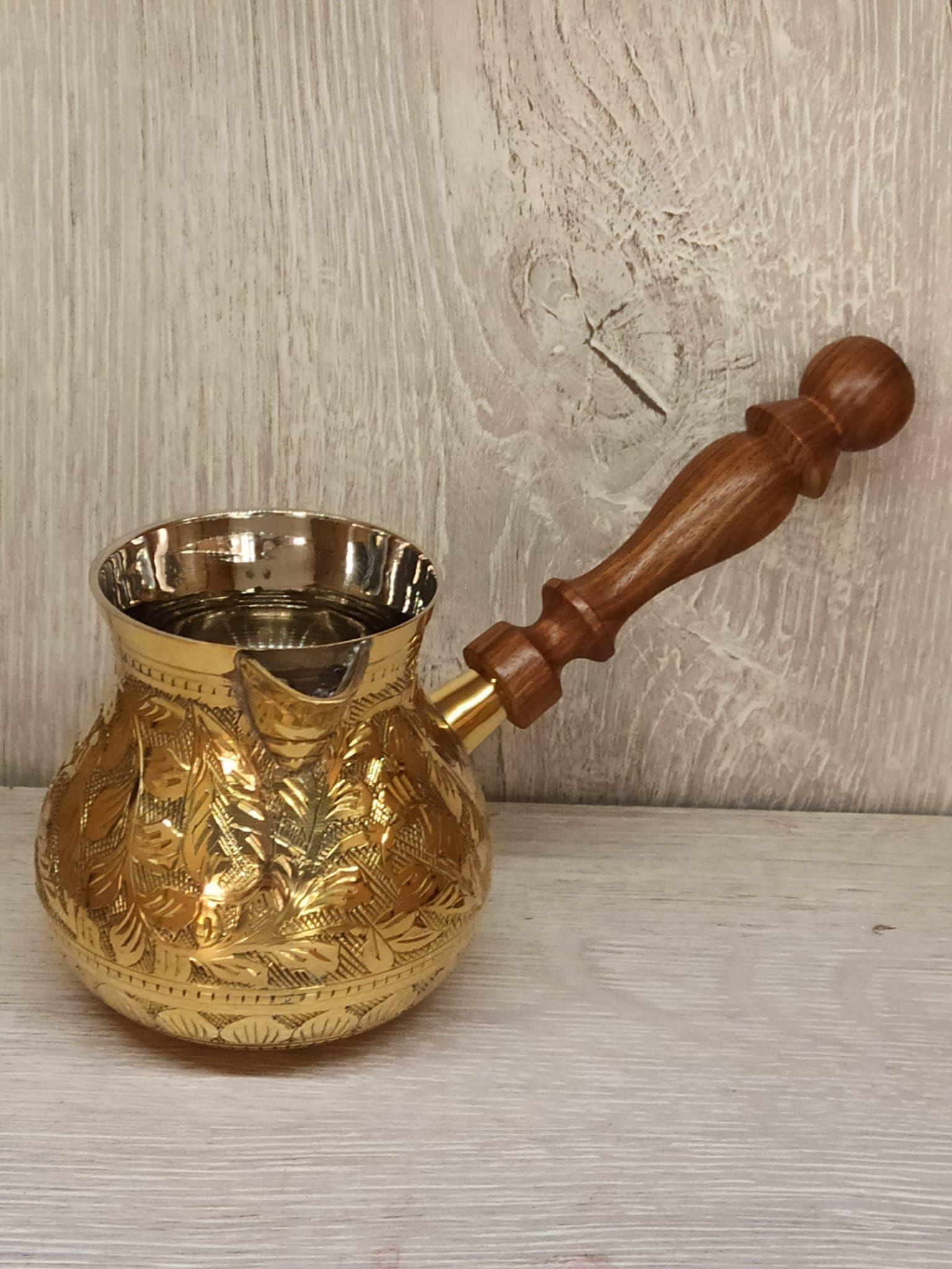 Pirİnç Cezve Tombul 4 İnç Sarı - Miamantra
