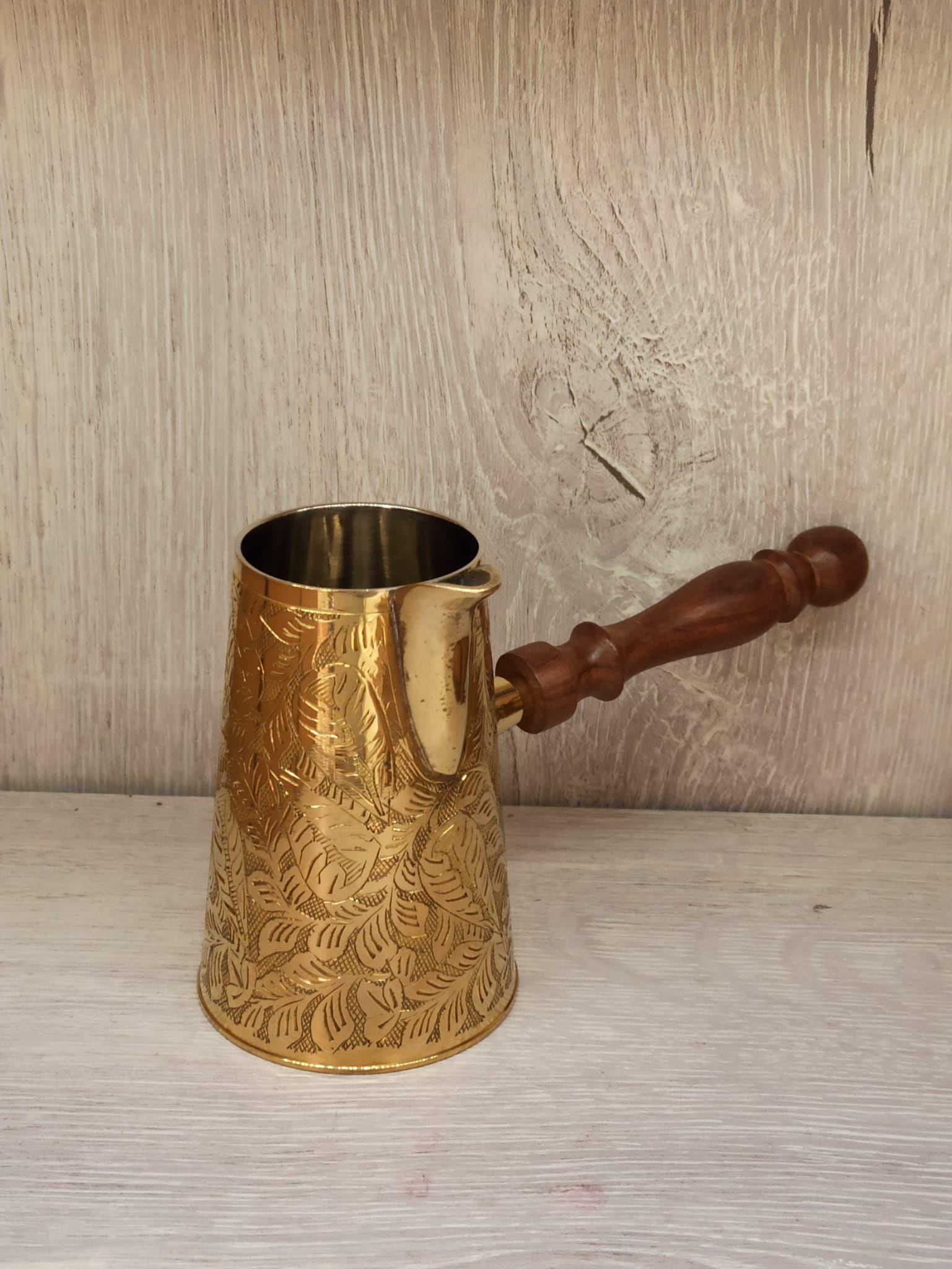 Pirİnç Cezve Uzun 5 İnç Sarı - Miamantra