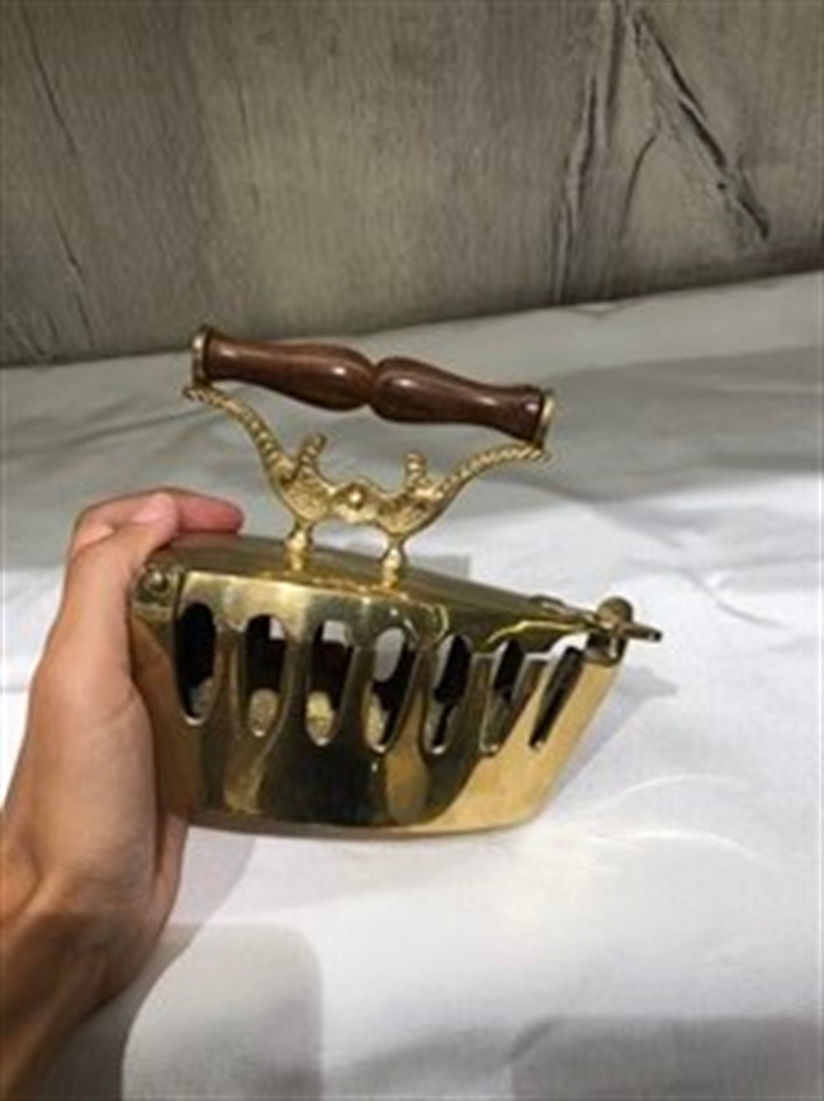 Pirinç Dekoratif Ütü - 19 cm - Miamantra