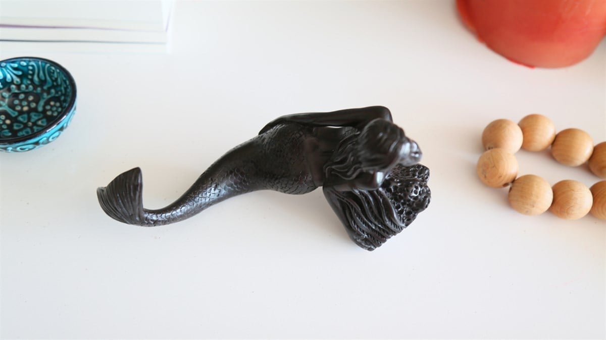 Reçine Deniz Kızı Biblo / Heykelcik (21 cm)