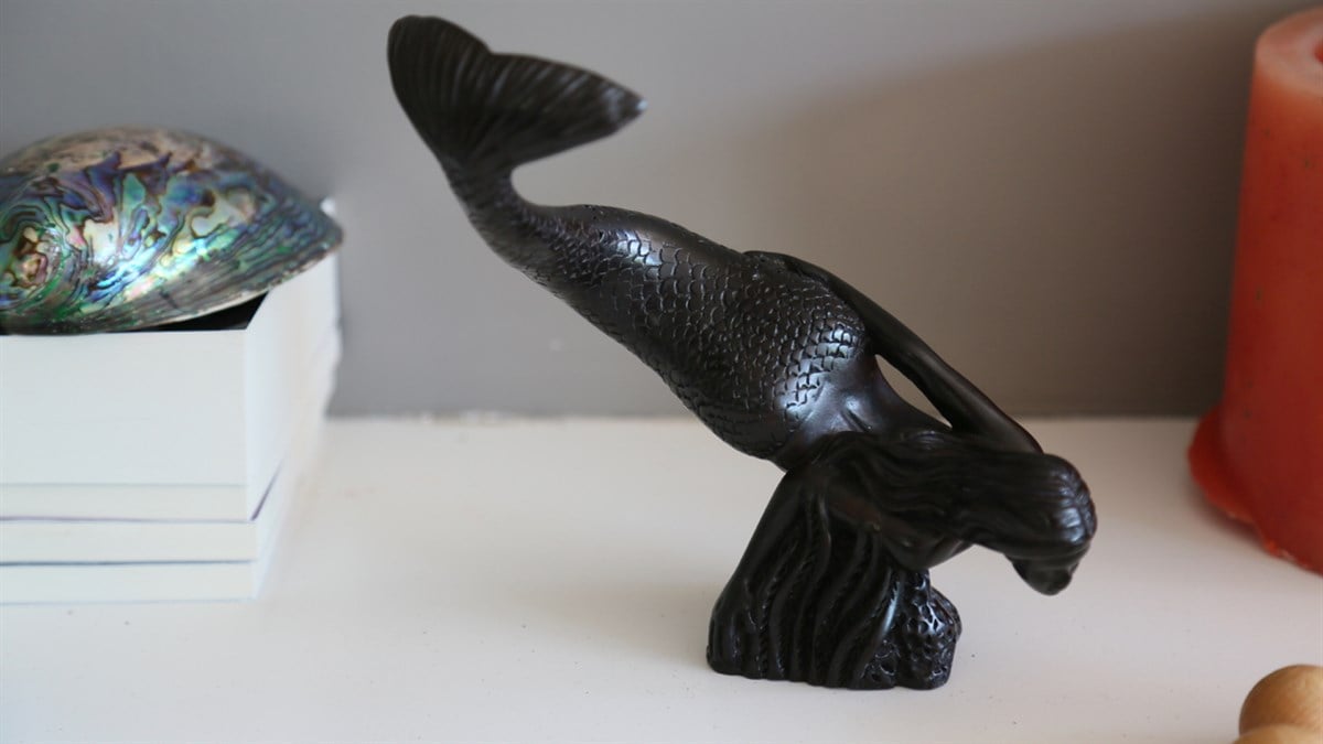 Reçine Deniz Kızı Biblo / Heykelcik (21 cm)