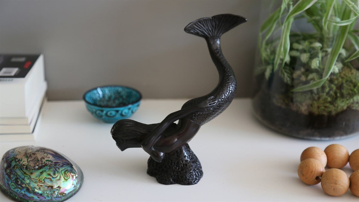 Reçine Deniz Kızı Biblo / Heykelcik (21 cm)