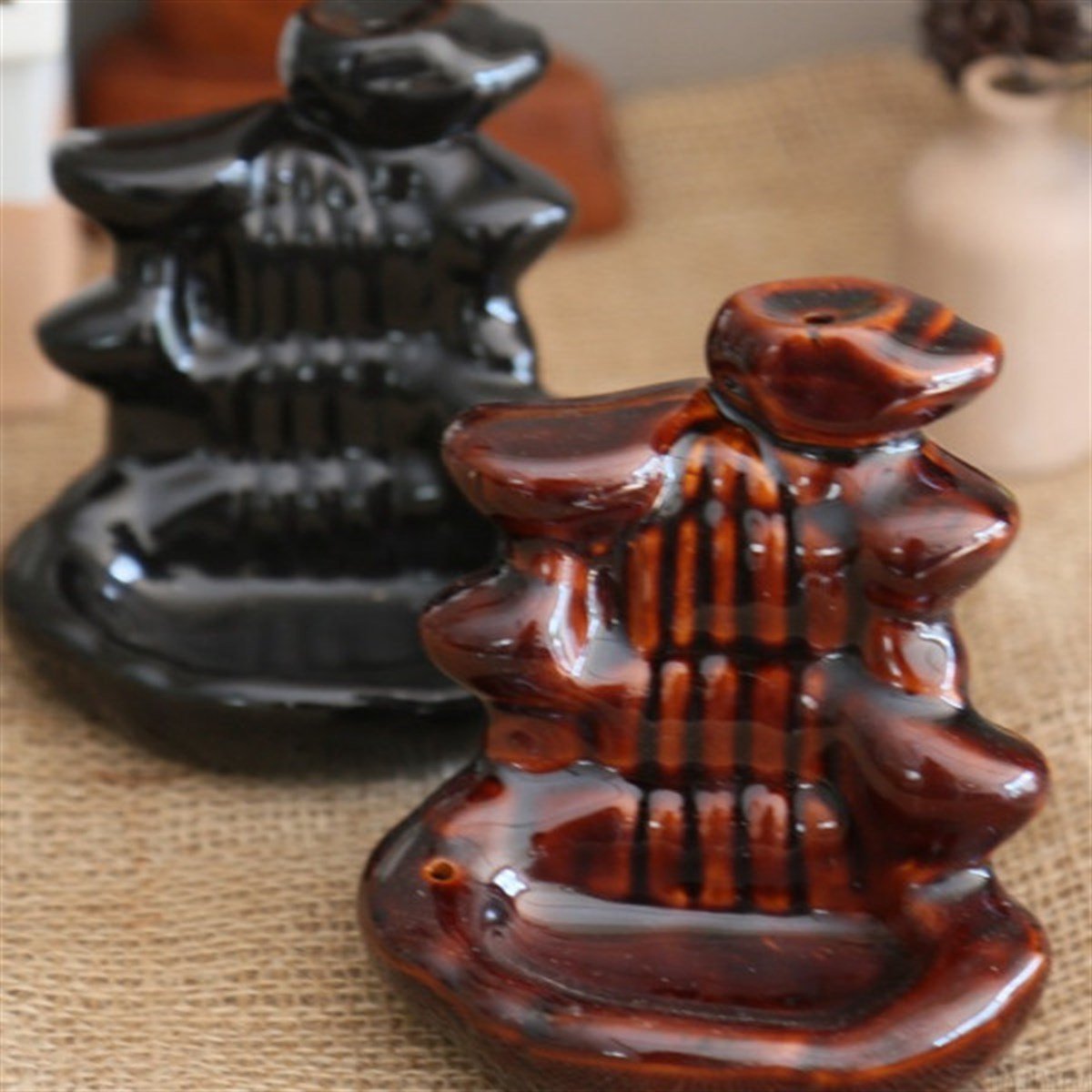 Seramik Geri Akış Tütsülük / Tütsü Şelalesi Model 2 (11 cm)