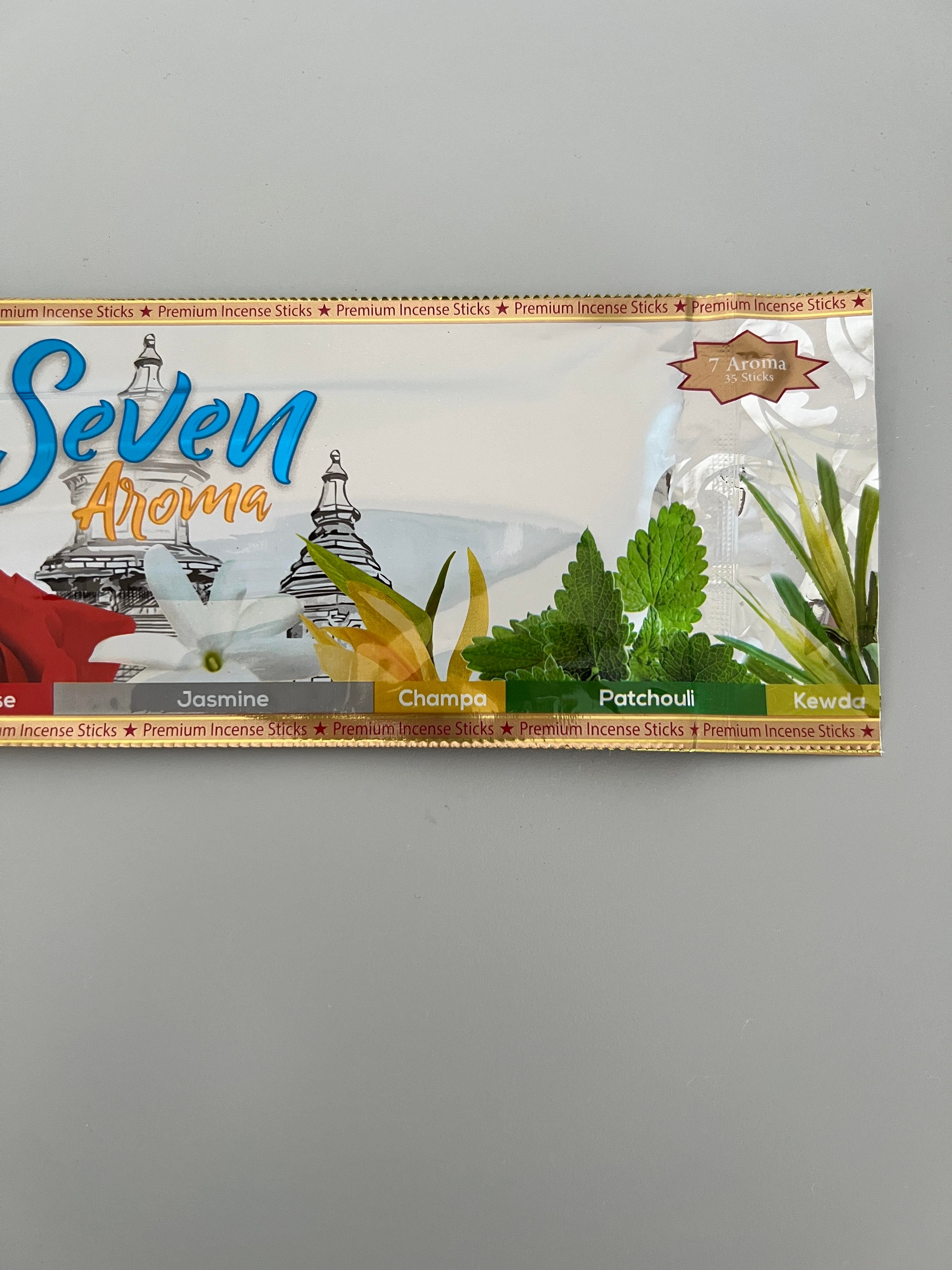 Seven 7 Karışık Aromadan Oluşan 35 Adet Çubuk Tütsü Seti - Miamantra