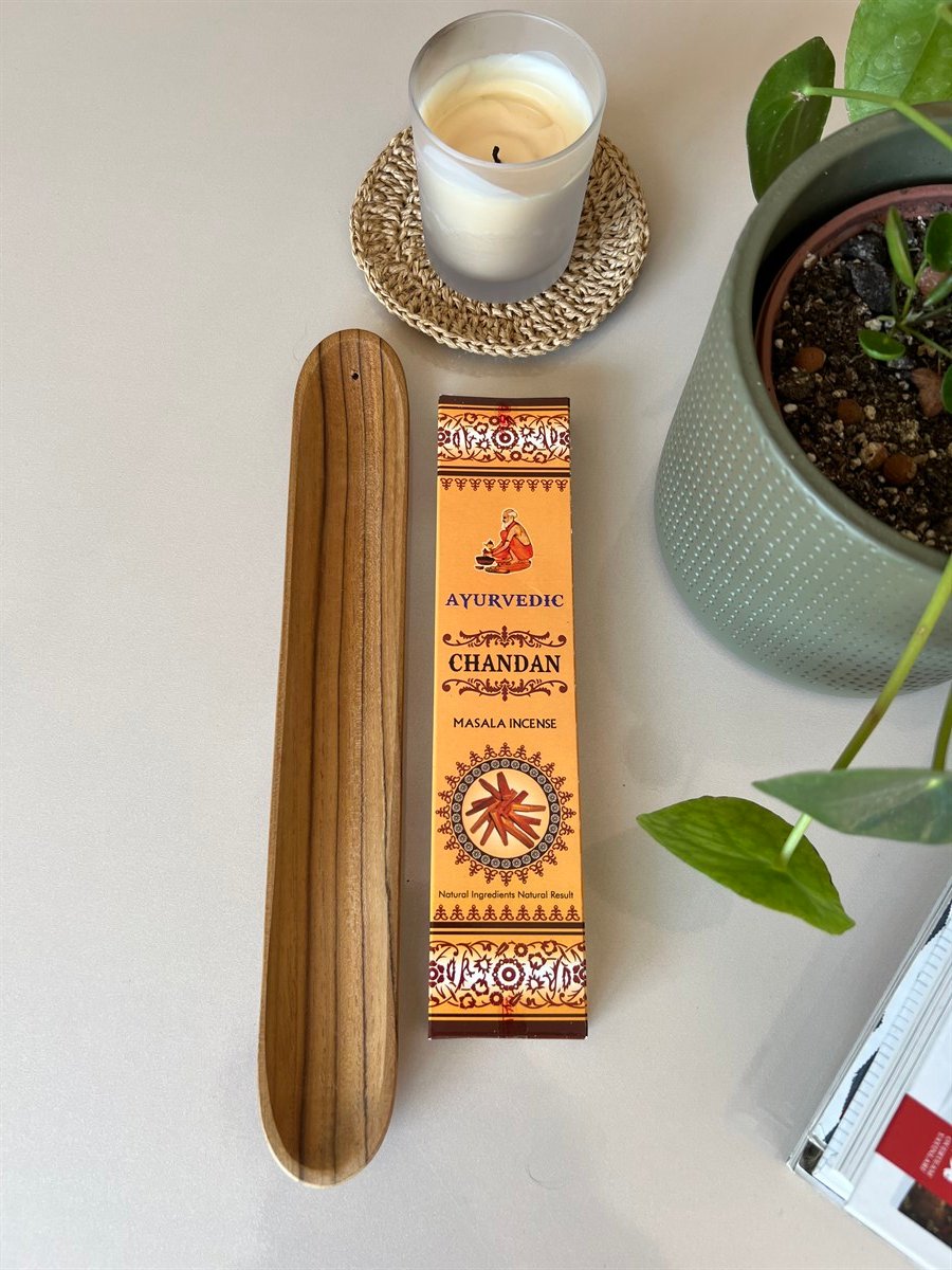 Suar Ağacı Tütsülük + Ayurvedik Chandan Tütsü Seti - ayurvedic