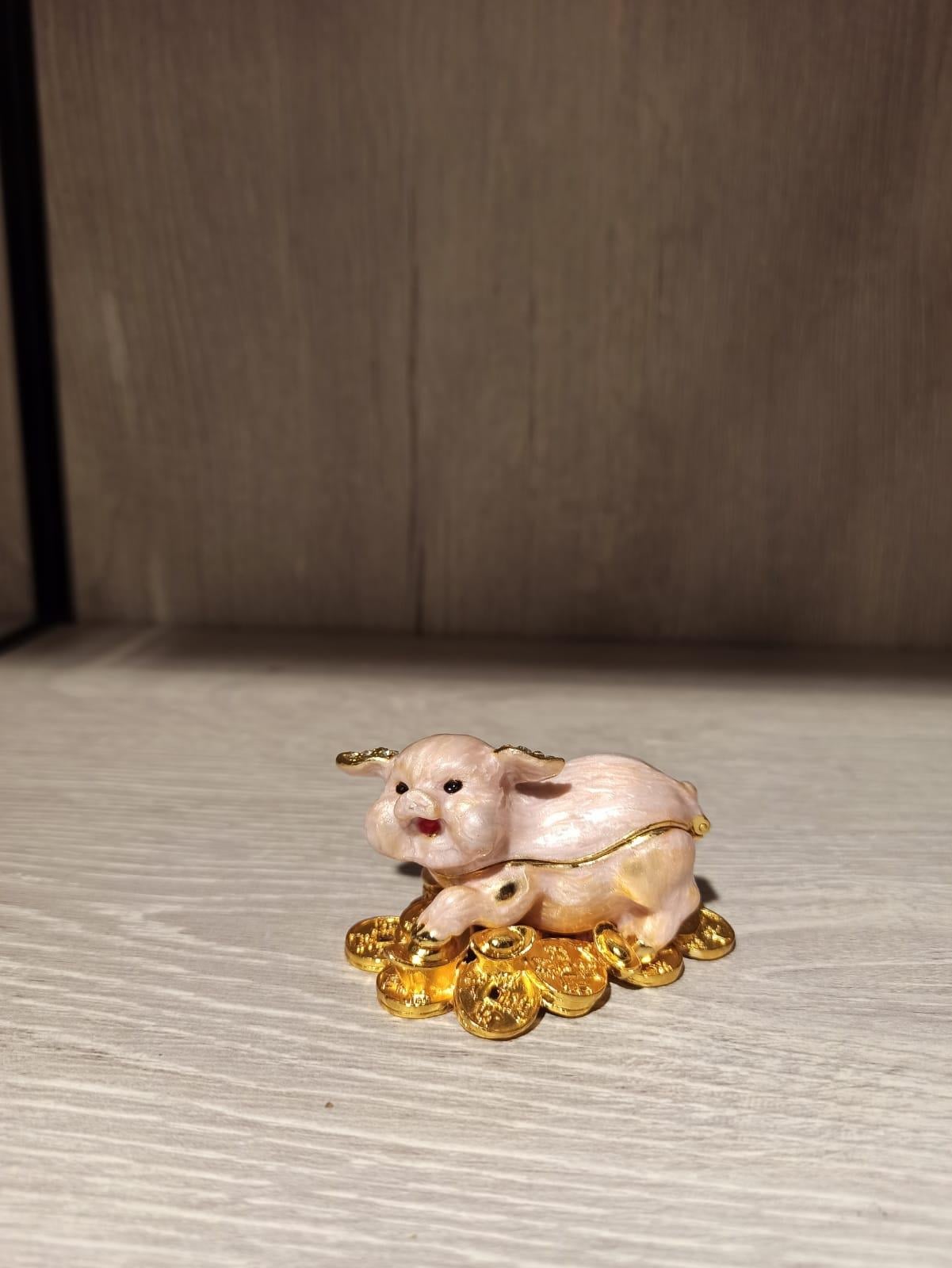 Swarovski Taşlı Domuz Mücevherlik / Dekoratif Biblo - Miamantra