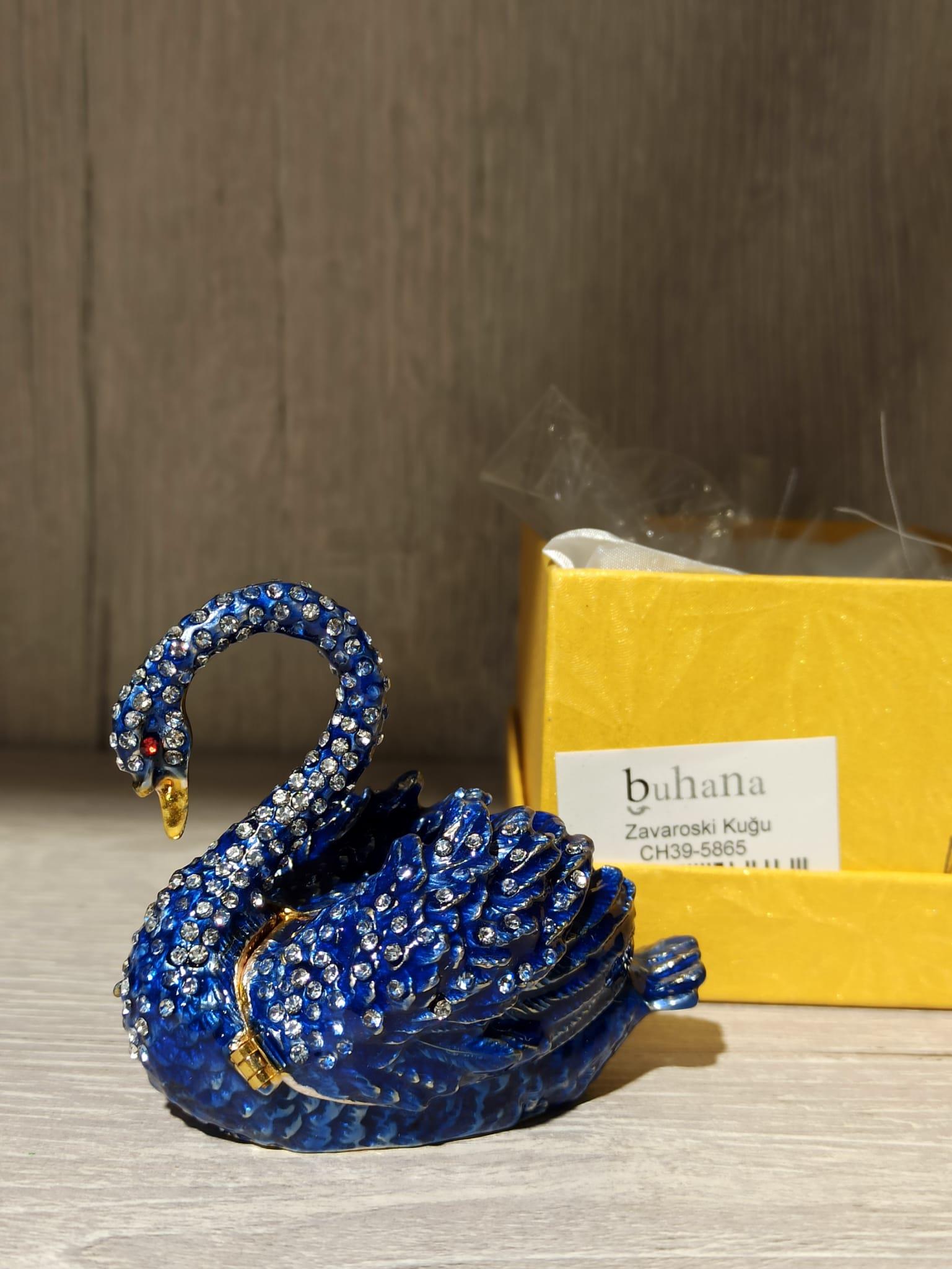 Swarovski Taşlı Kuğu Mücevherlik / Dekoratif Biblo - Miamantra