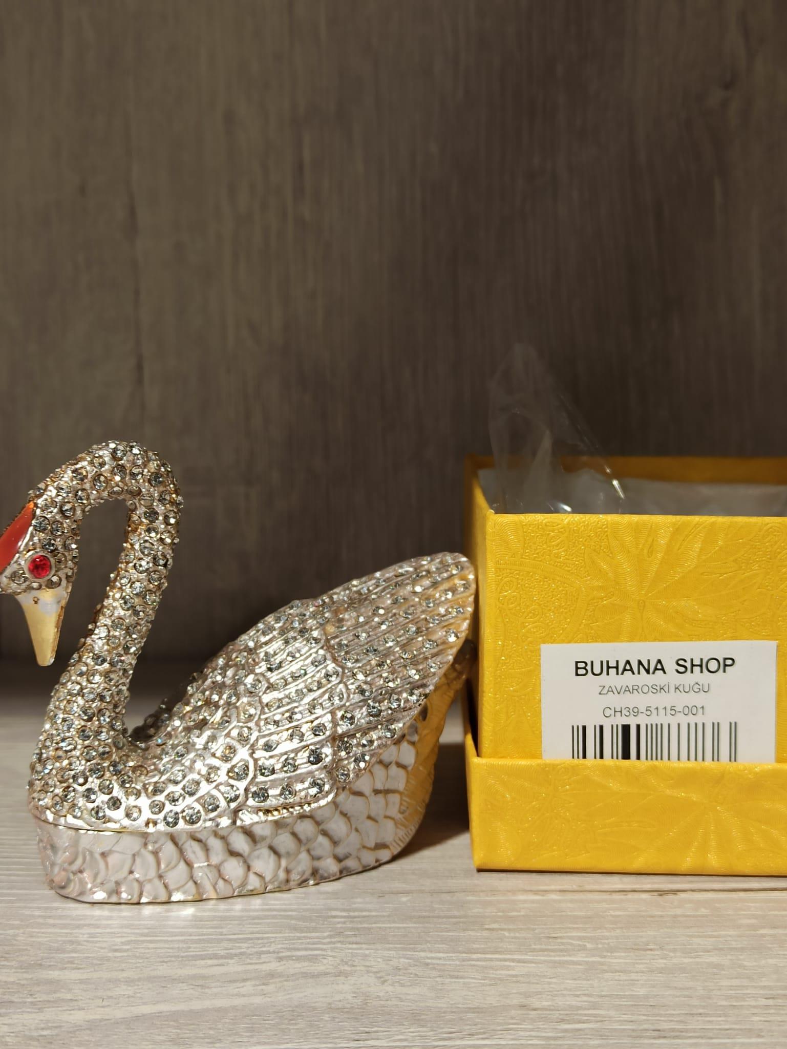 Swarovski Taşlı Kuğu Mücevherlik / Dekoratif Biblo - Miamantra