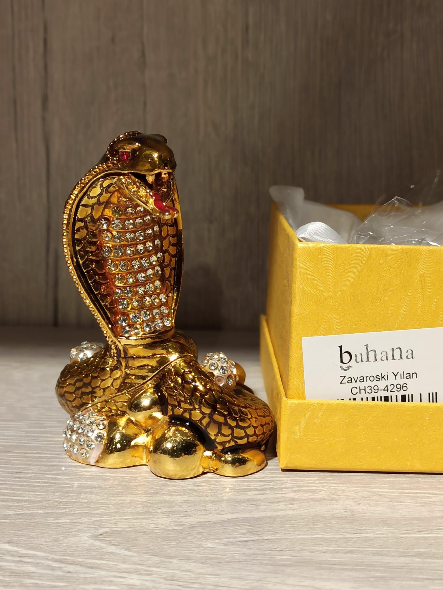 Swarovski Taşlı Yılan Mücevherlik / Dekoratif Biblo - Miamantra